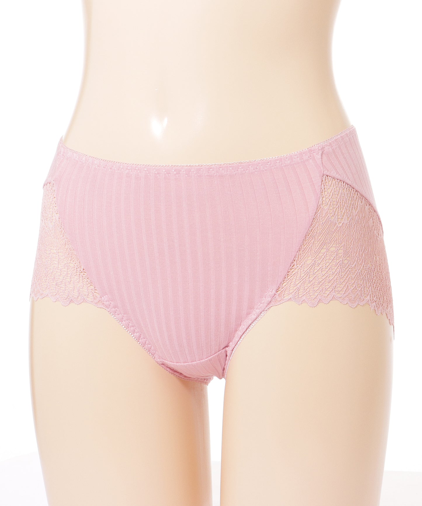 【5枚セット】 レースドッキング ボーイズレッグ リブ ショーツ