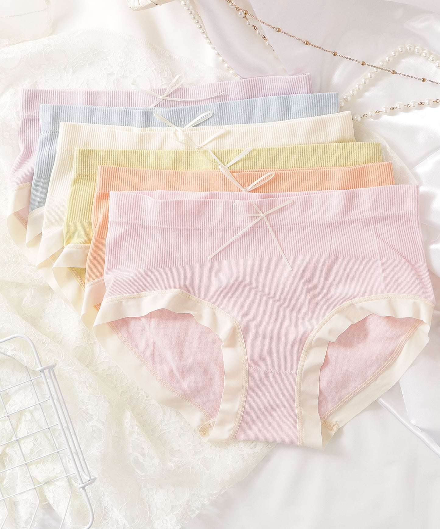 6枚セット シームレスフルバックショーツ