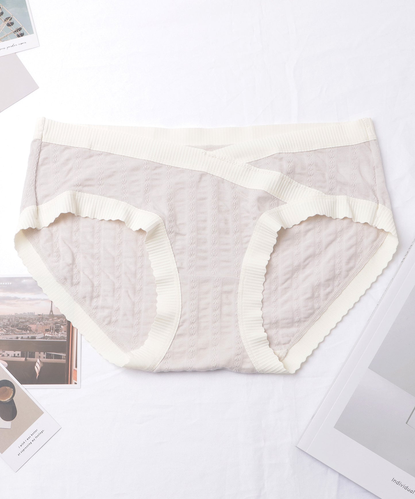 【4枚セット】ソフトタッチローライズマタニティショーツ