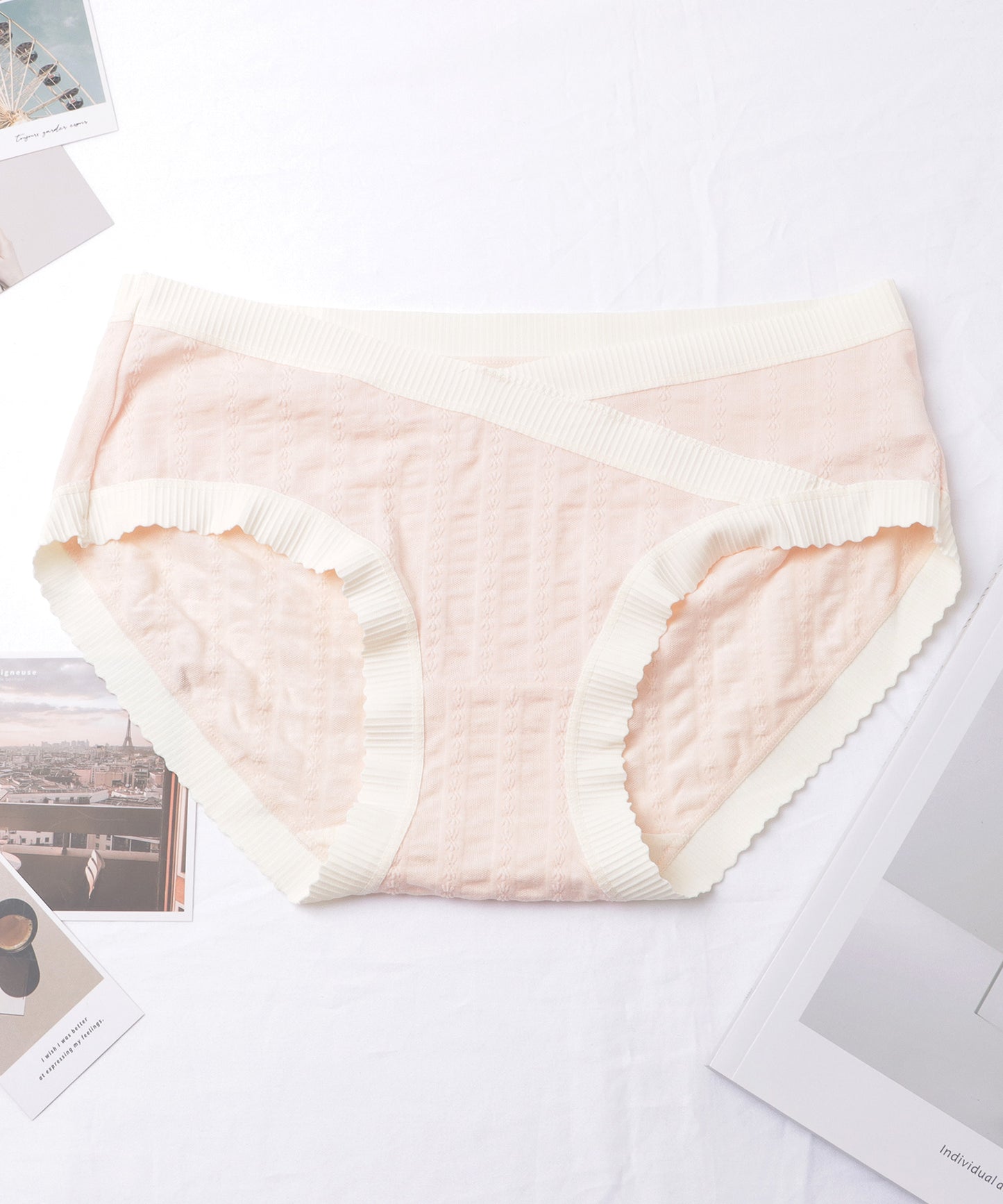 【4枚セット】ソフトタッチローライズマタニティショーツ