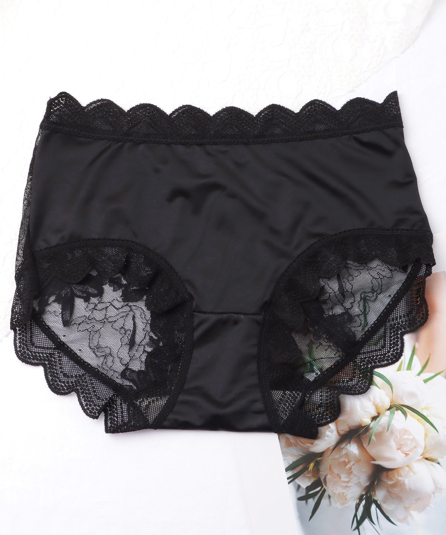 【5枚セット】バックレーススカラップデザインショーツ