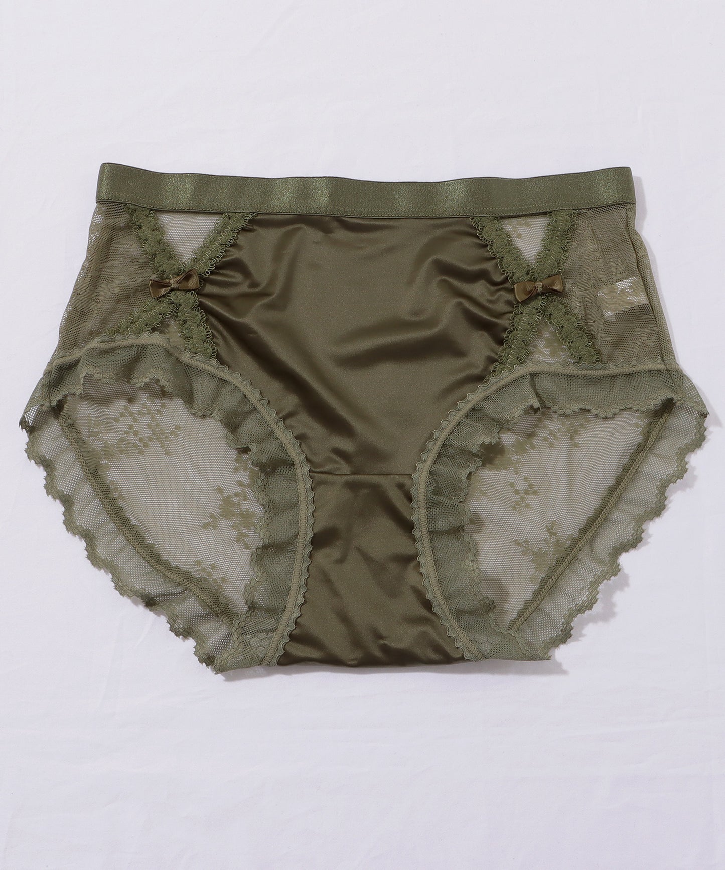 【4枚セット】レースドッキングカットアウトリボンショーツ