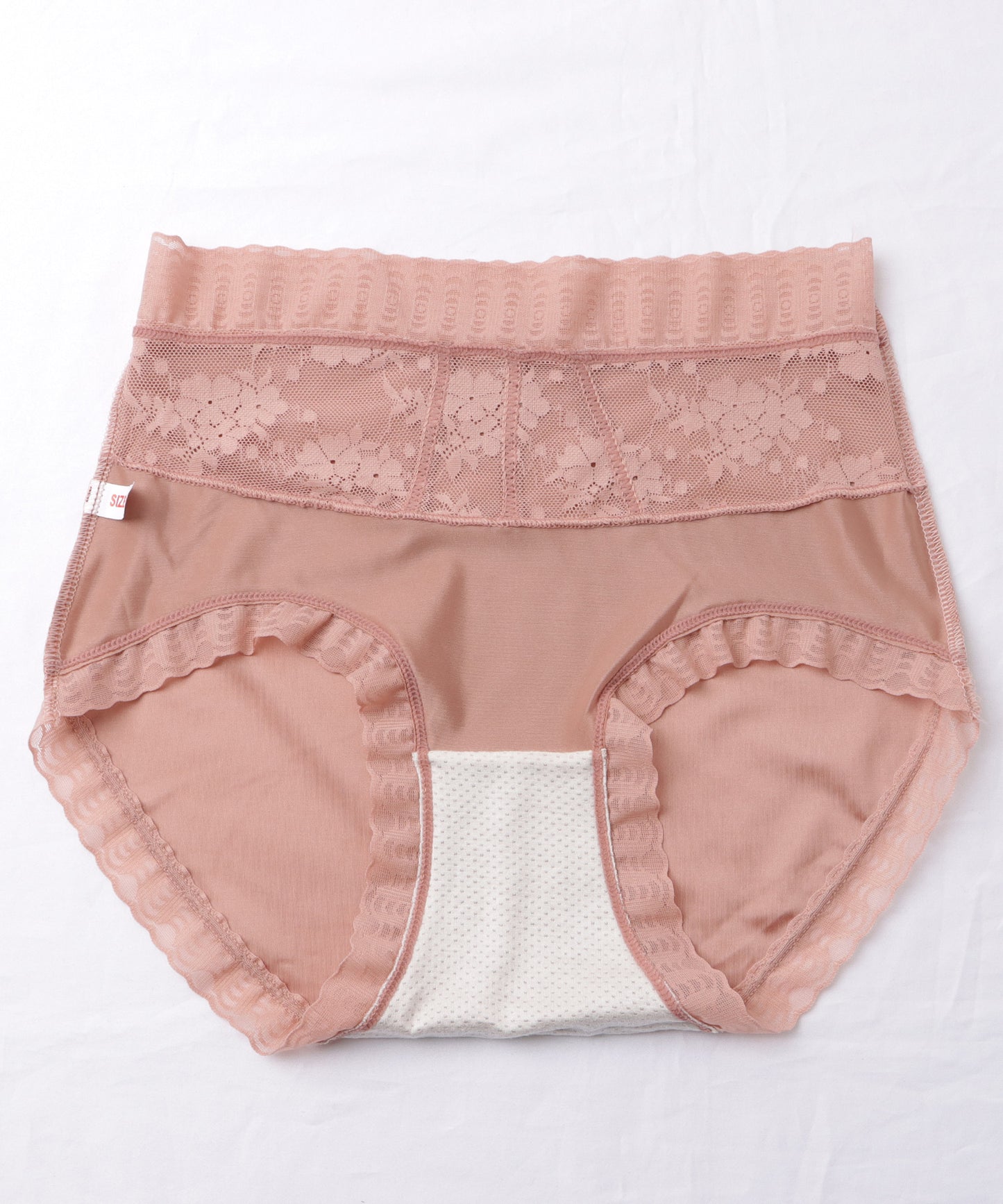 【6枚セット】ハイウエストサテンレースドッキングショーツ