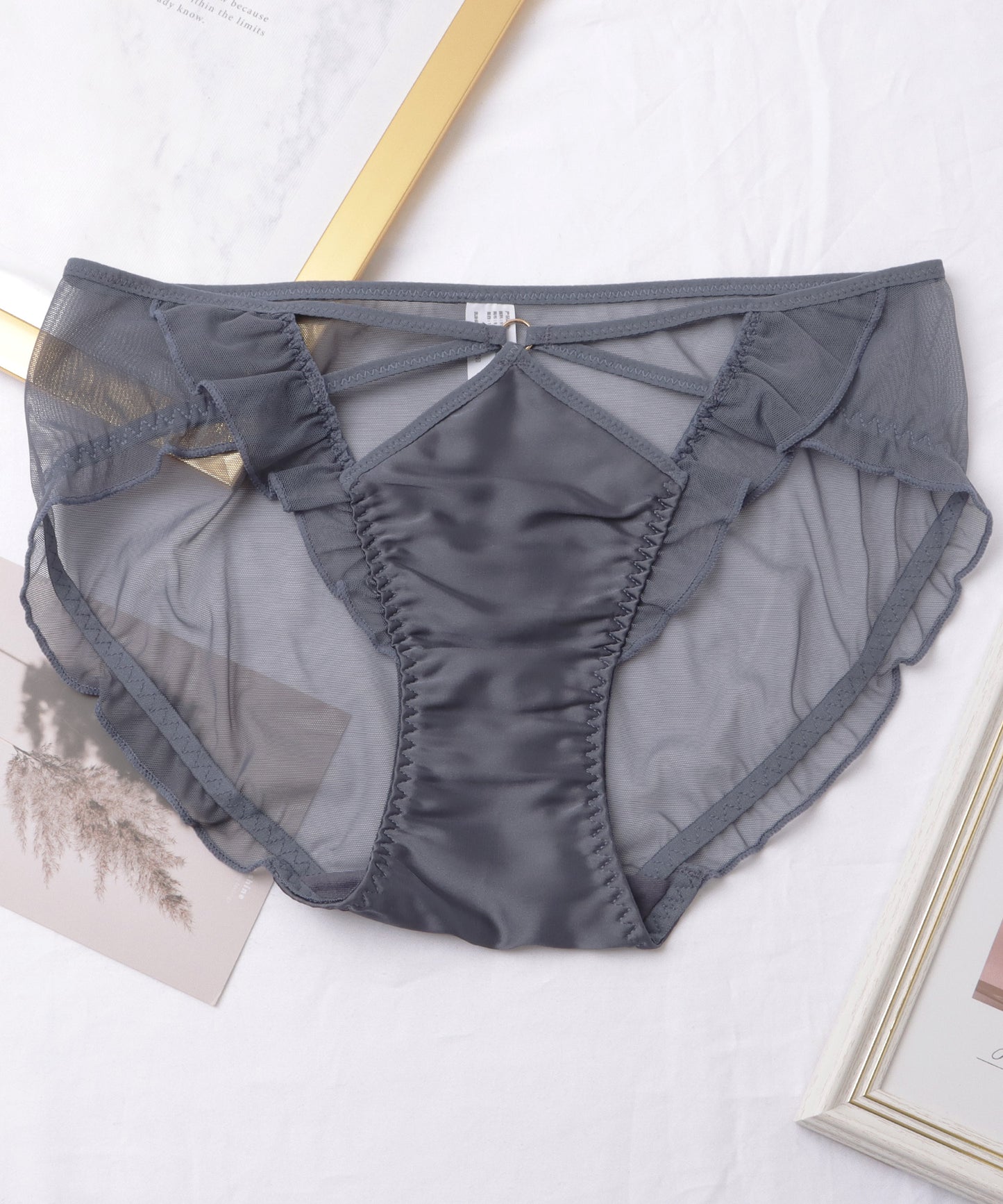 【5枚セット】カットアウトシアードッキングデザインショーツ