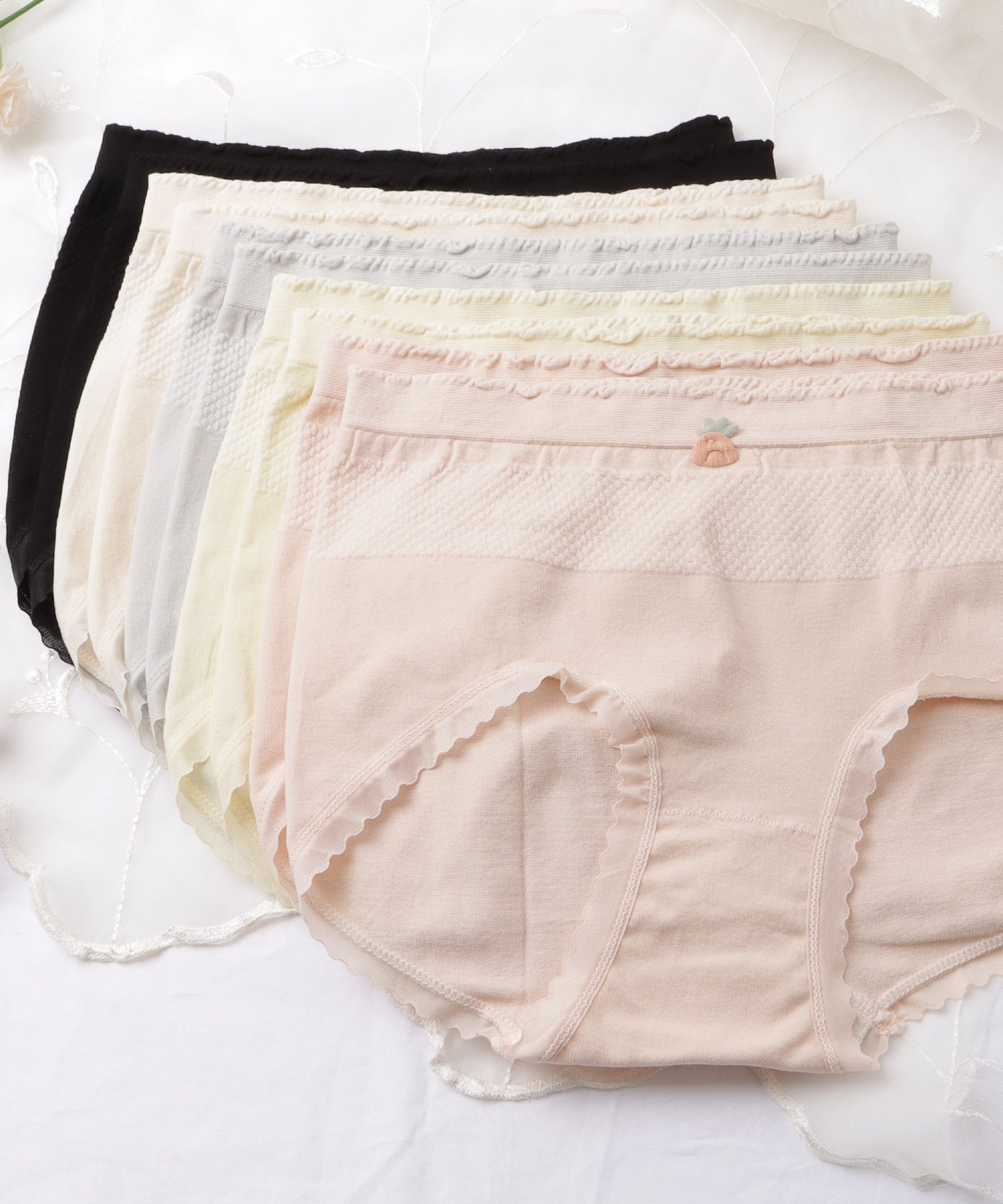 【10枚セット】ワッペン付ハイウエスとニットショーツ