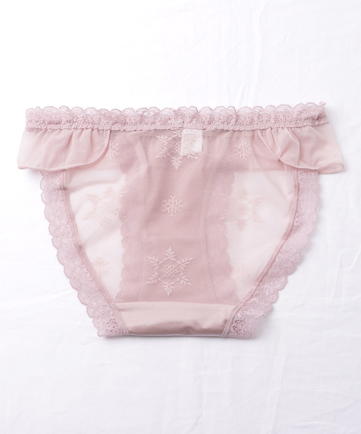 【5枚セット】リボン付きサテンストレッチフリルショーツ