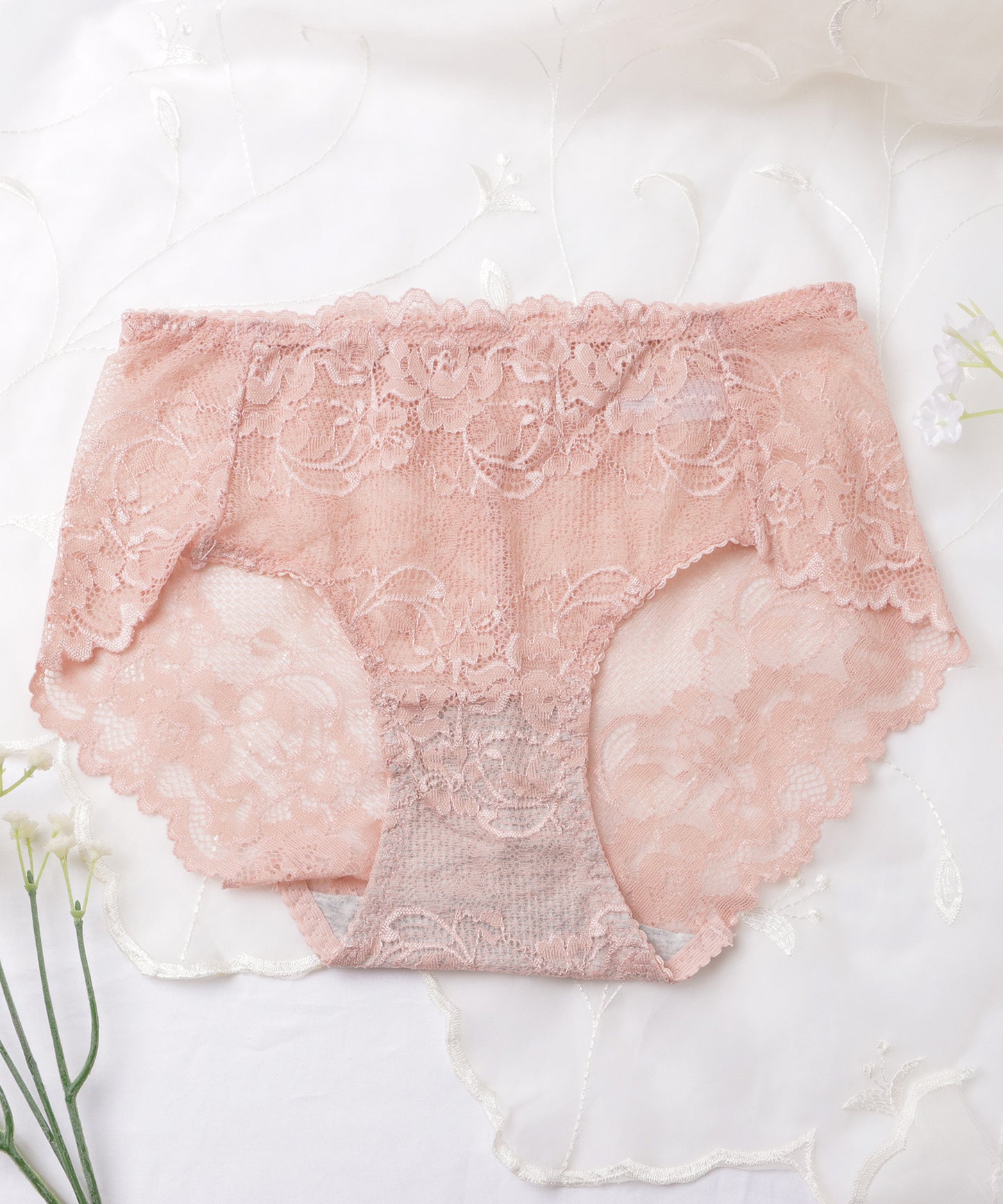 【6枚セット】総レース花柄ショーツ