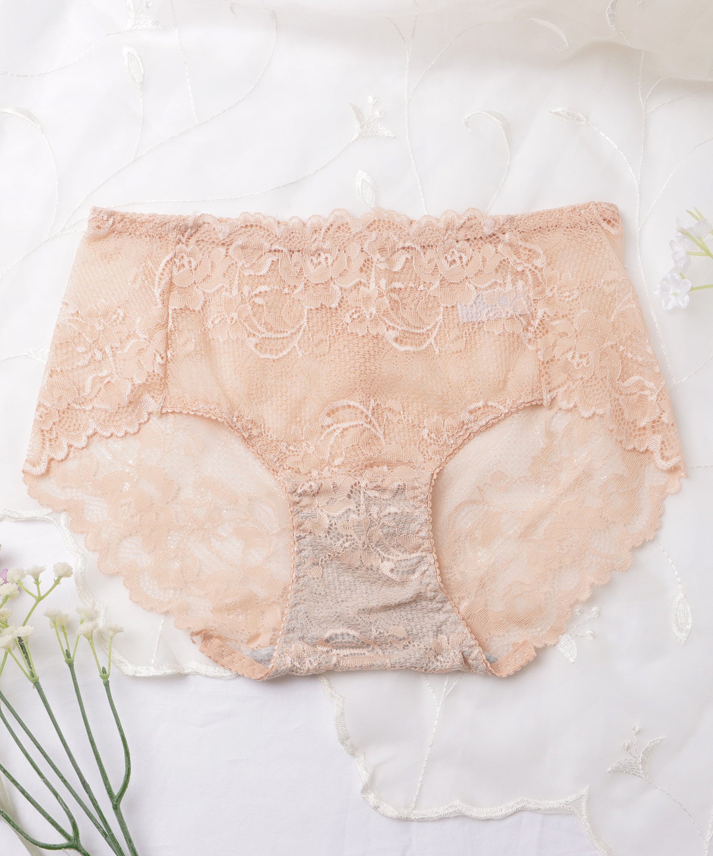 【6枚セット】総レース花柄ショーツ