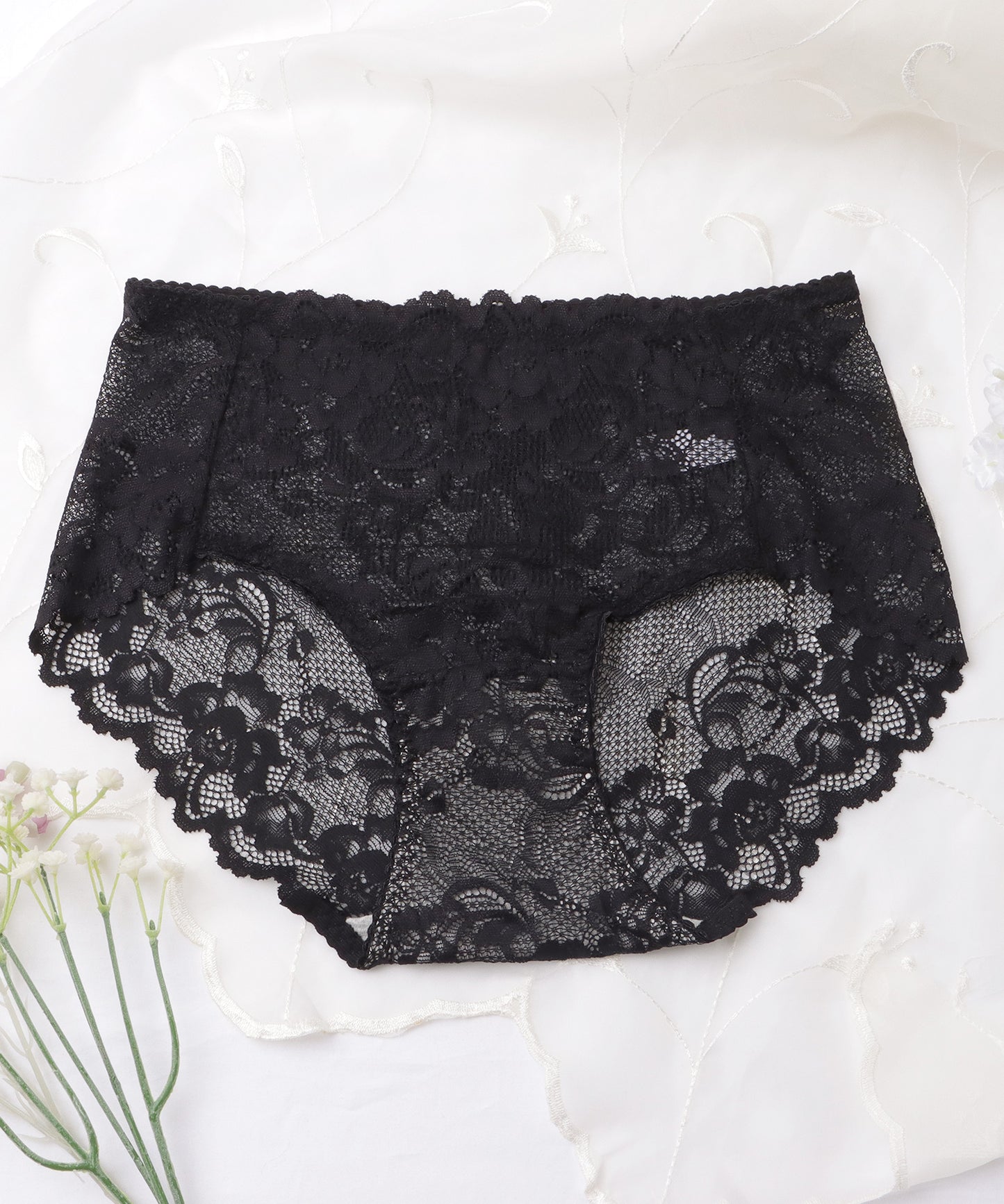 【6枚セット】総レース花柄ショーツ