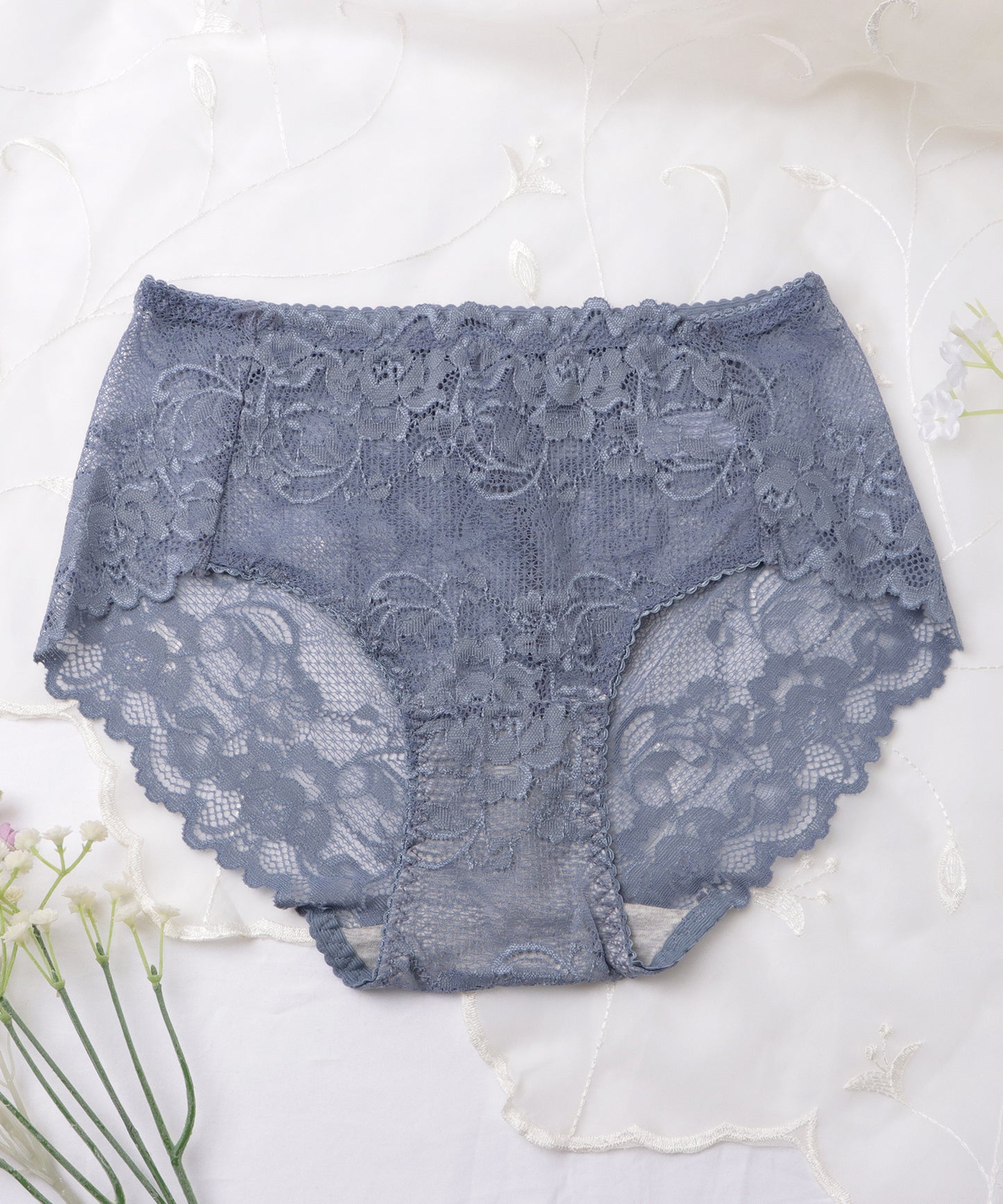 【6枚セット】総レース花柄ショーツ