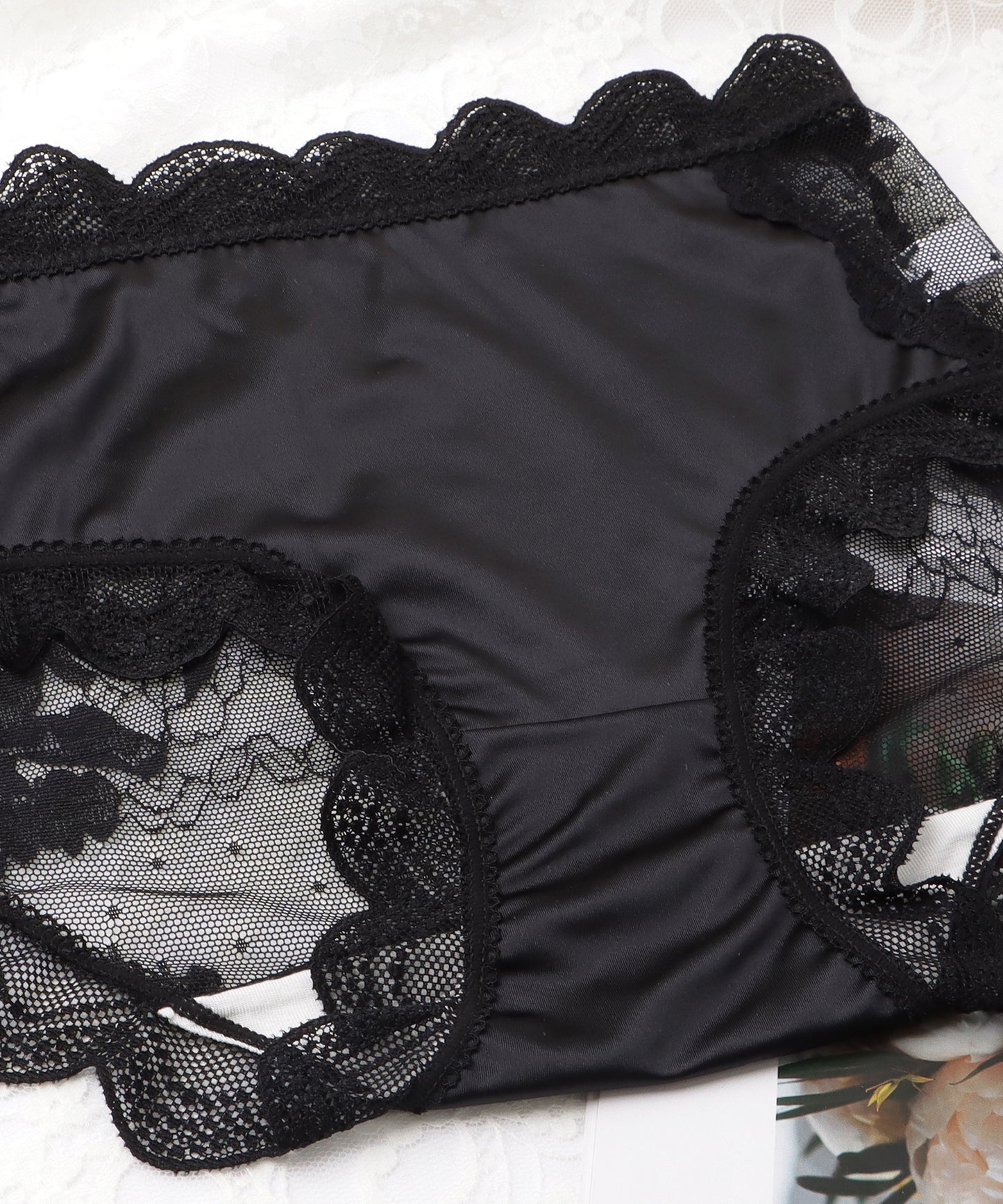 【6枚セット】レースドッキングスカラップショーツ