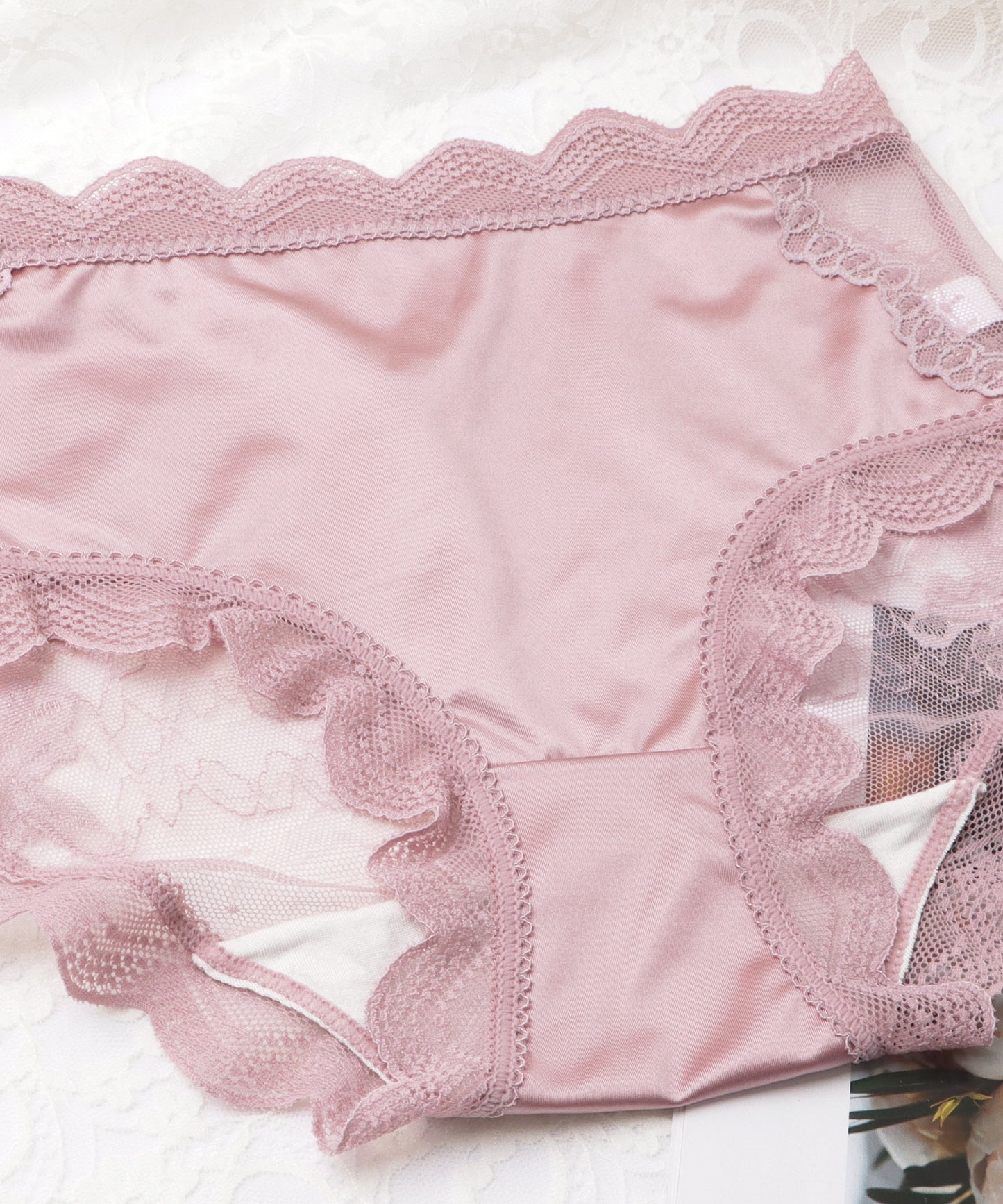 【6枚セット】レースドッキングスカラップショーツ