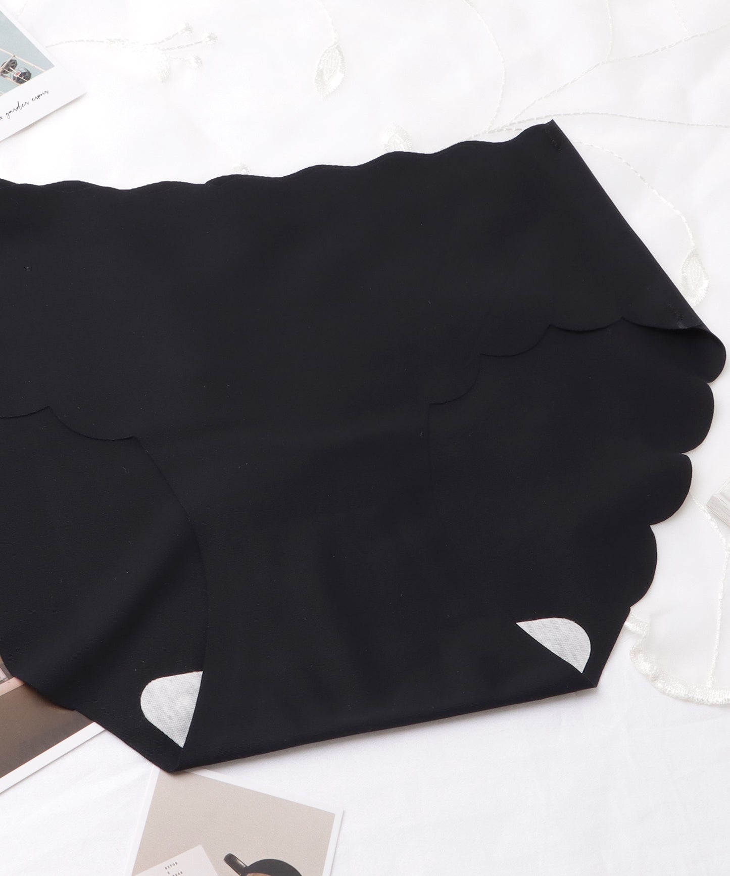 【10枚セット】スカラップ ウエーブ シームレス ショーツ