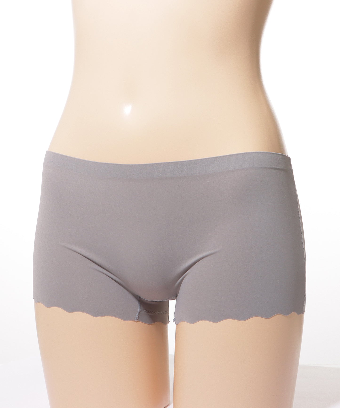 【6枚セット】シームレス スカラップ裾 ボクサー ショーツ