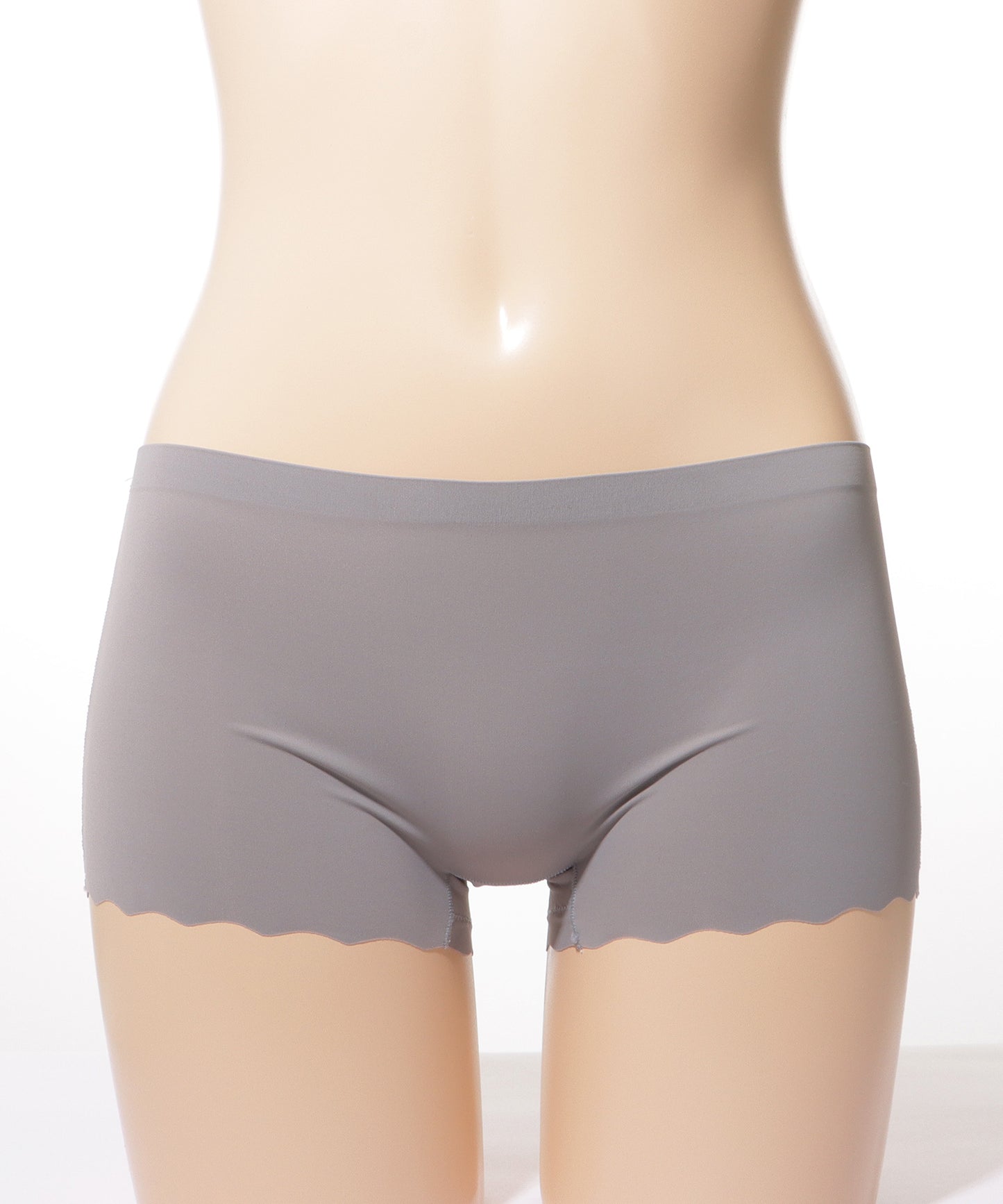 【6枚セット】シームレス スカラップ裾 ボクサー ショーツ