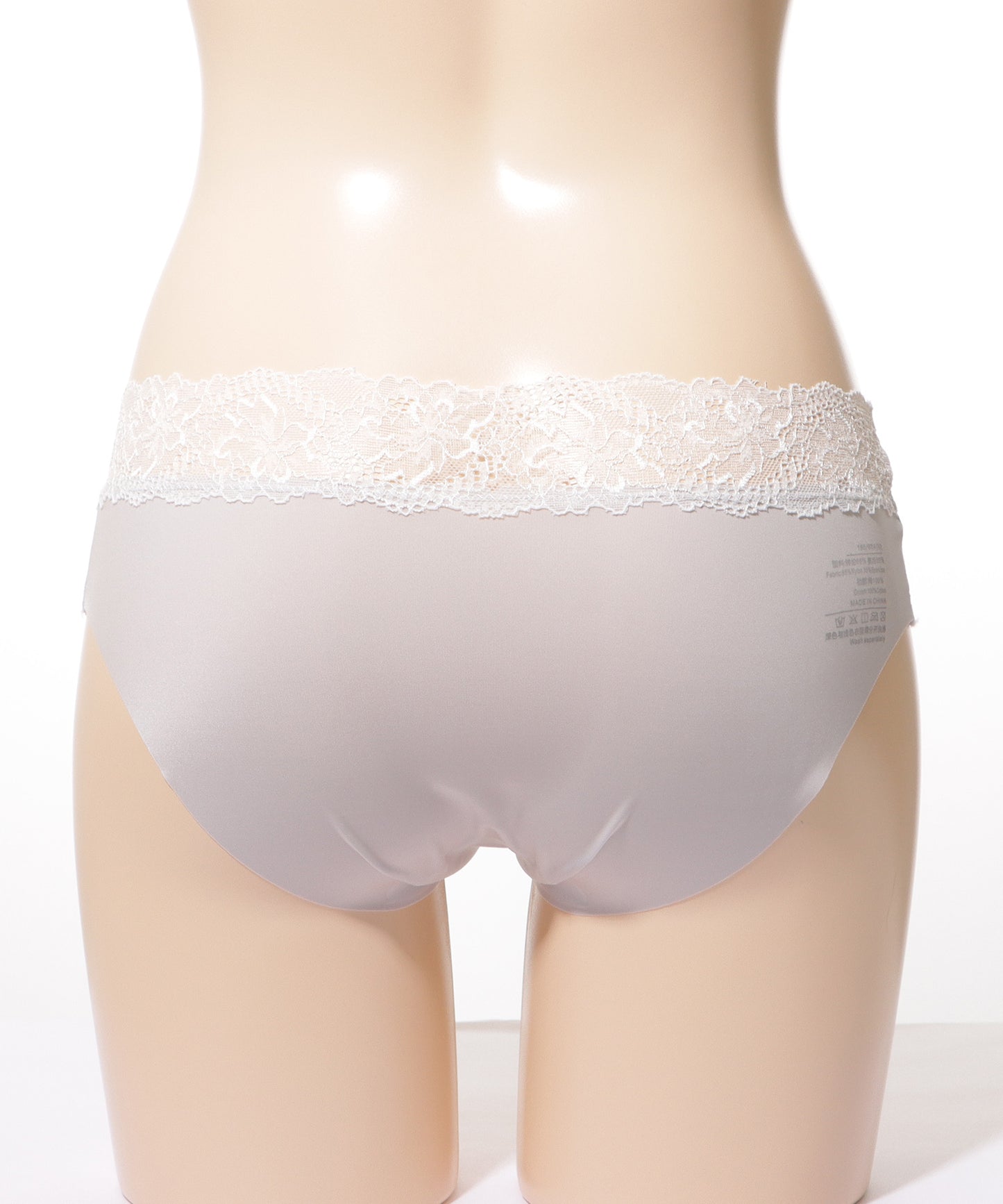 【4枚セット】配色 レース シームレス ローライズ ショーツ