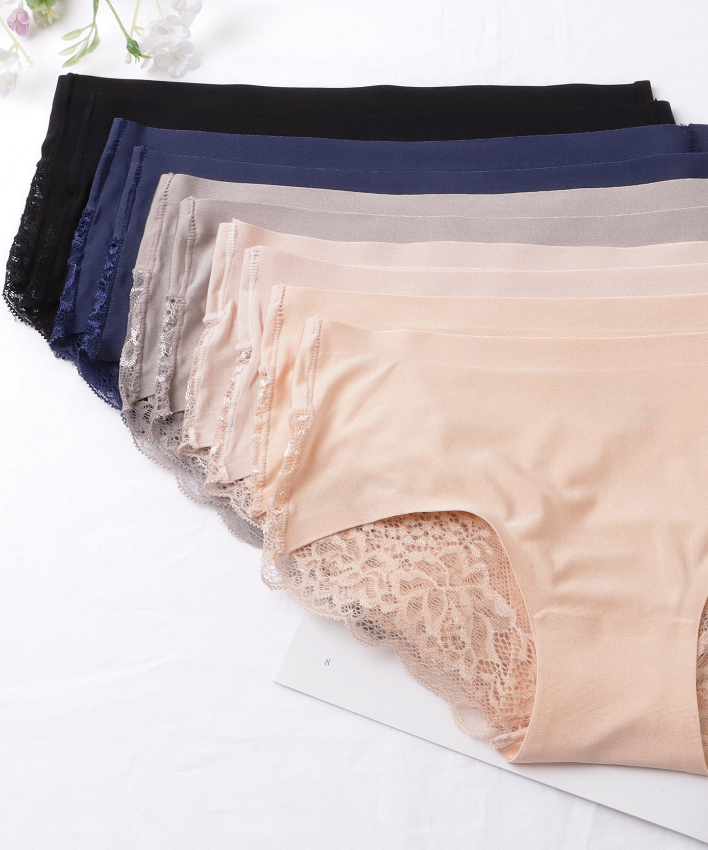【10枚セット】バックレース シームレス デザイン ショーツ