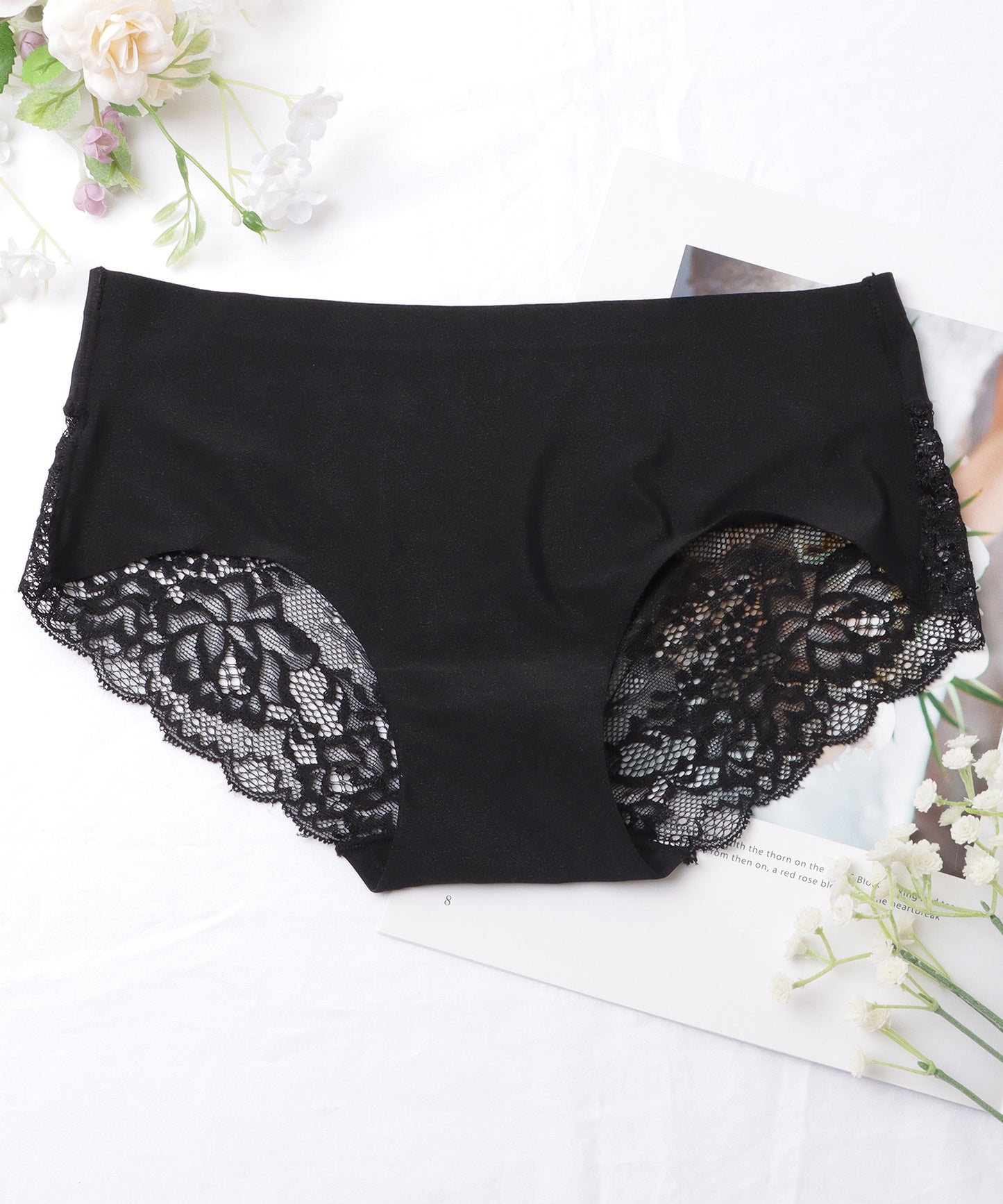 【10枚セット】バックレース シームレス デザイン ショーツ