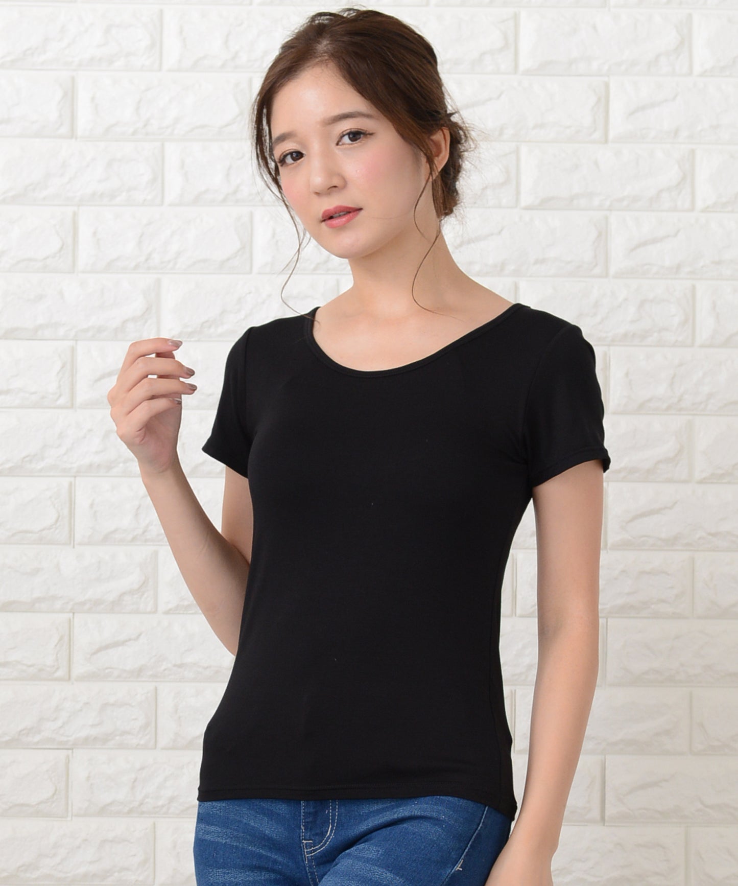 カップ付き半袖Tシャツ トップスインナー
