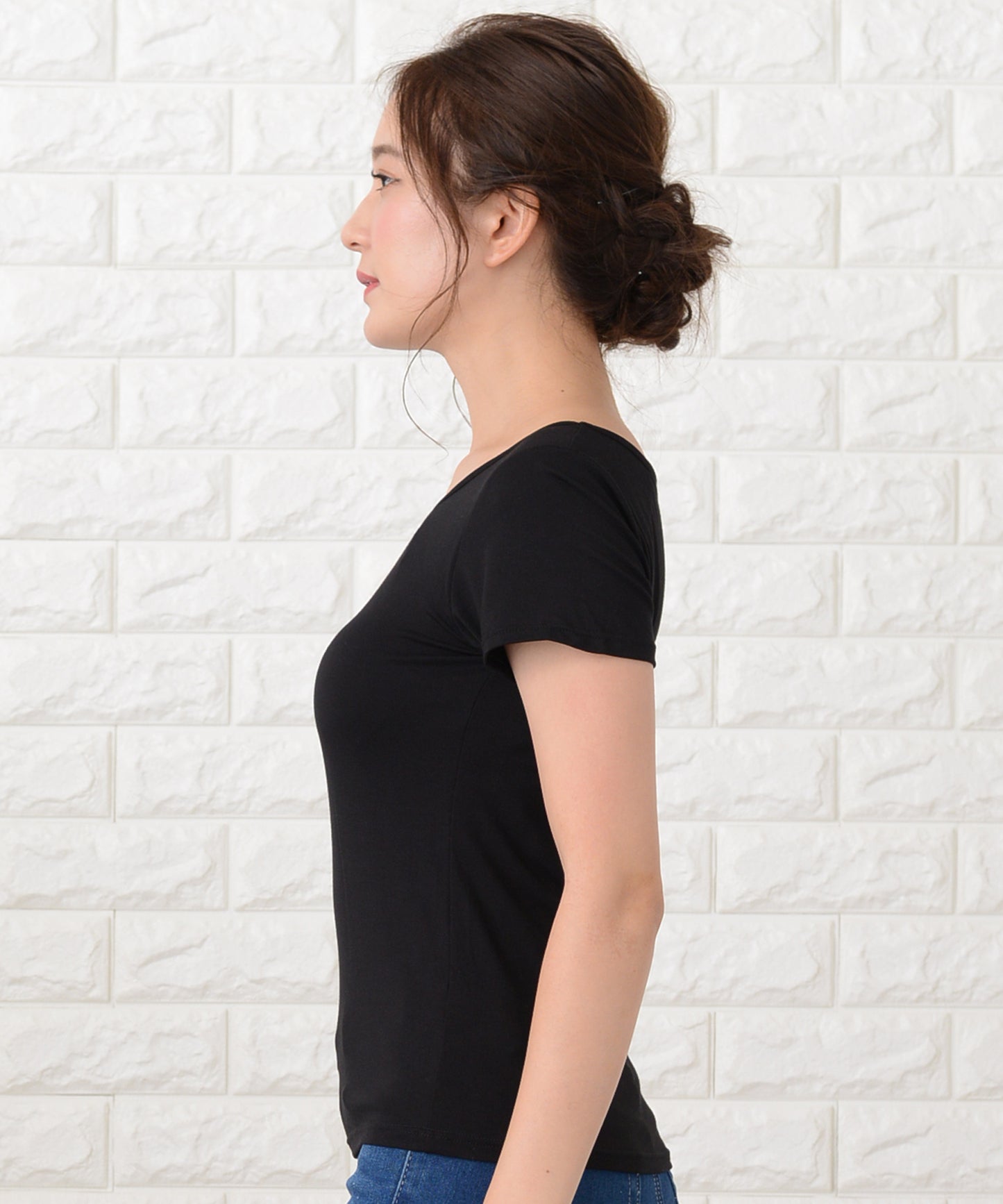 カップ付き半袖Tシャツ トップスインナー
