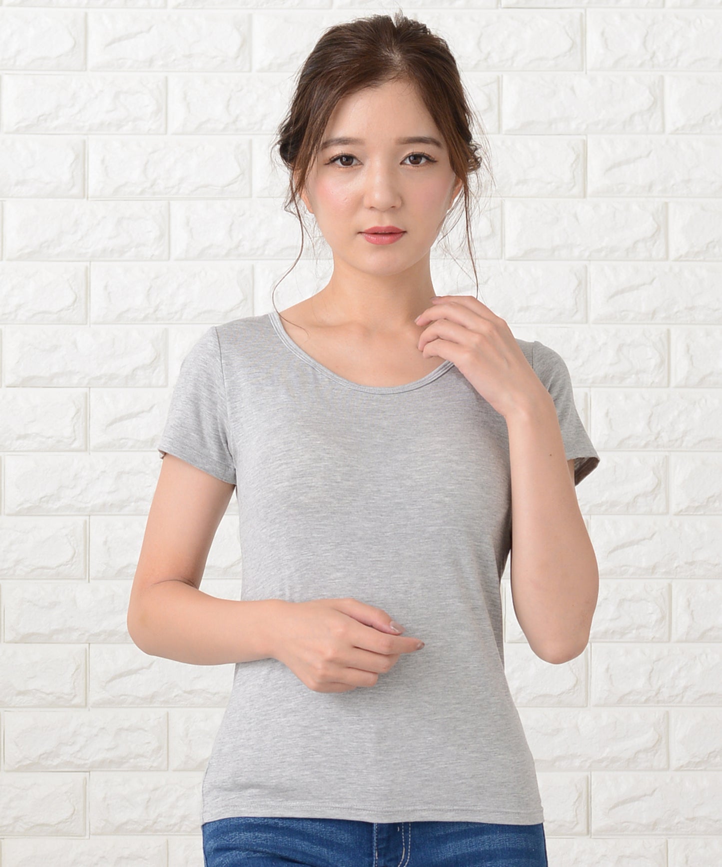 カップ付き半袖Tシャツ トップスインナー