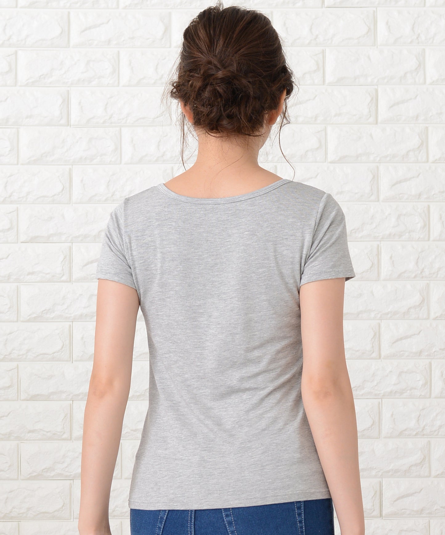 カップ付き半袖Tシャツ トップスインナー