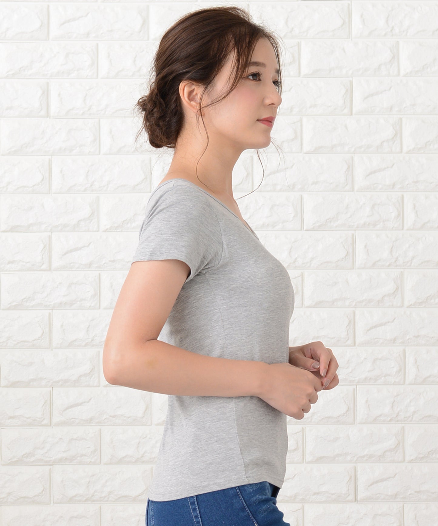 カップ付き半袖Tシャツ トップスインナー