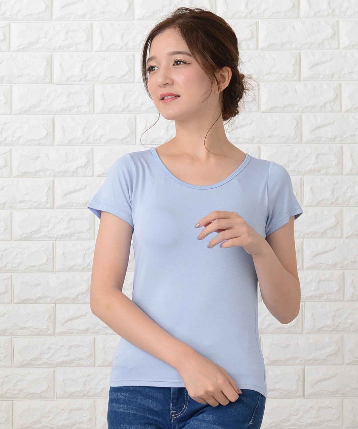カップ付き半袖Tシャツ トップスインナー