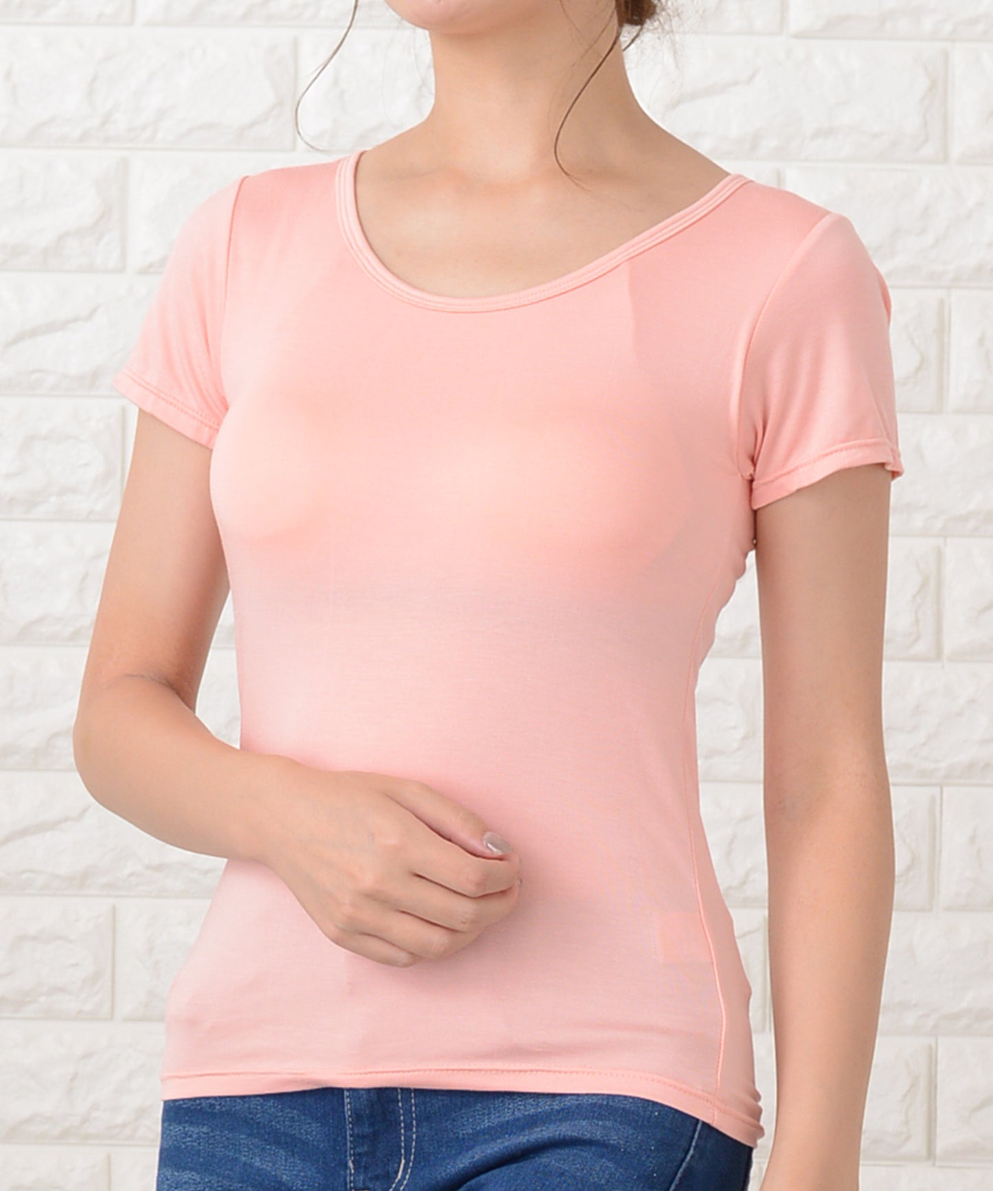 カップ付き半袖Tシャツ トップスインナー