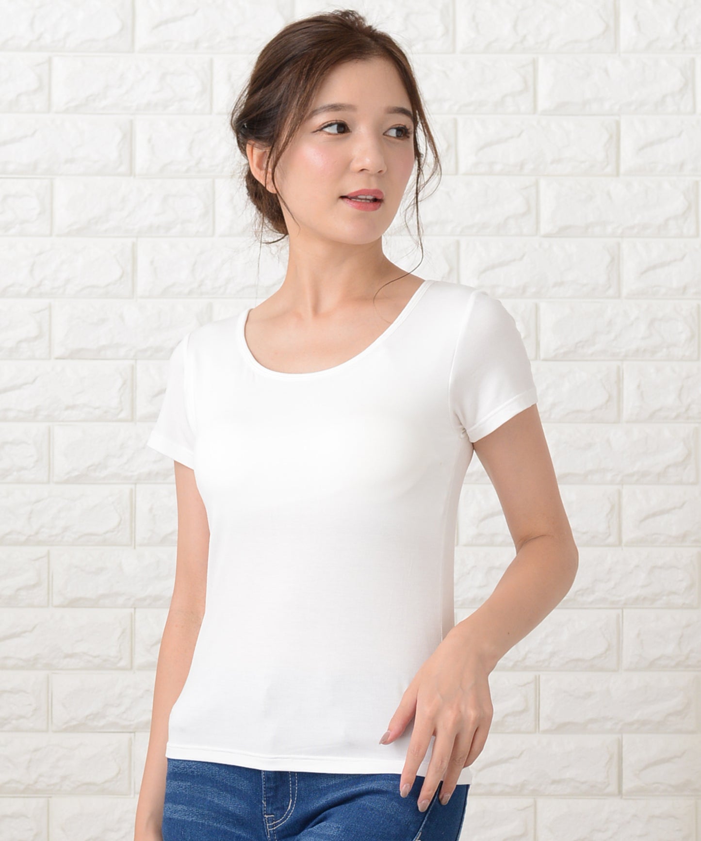 カップ付き半袖Tシャツ トップスインナー