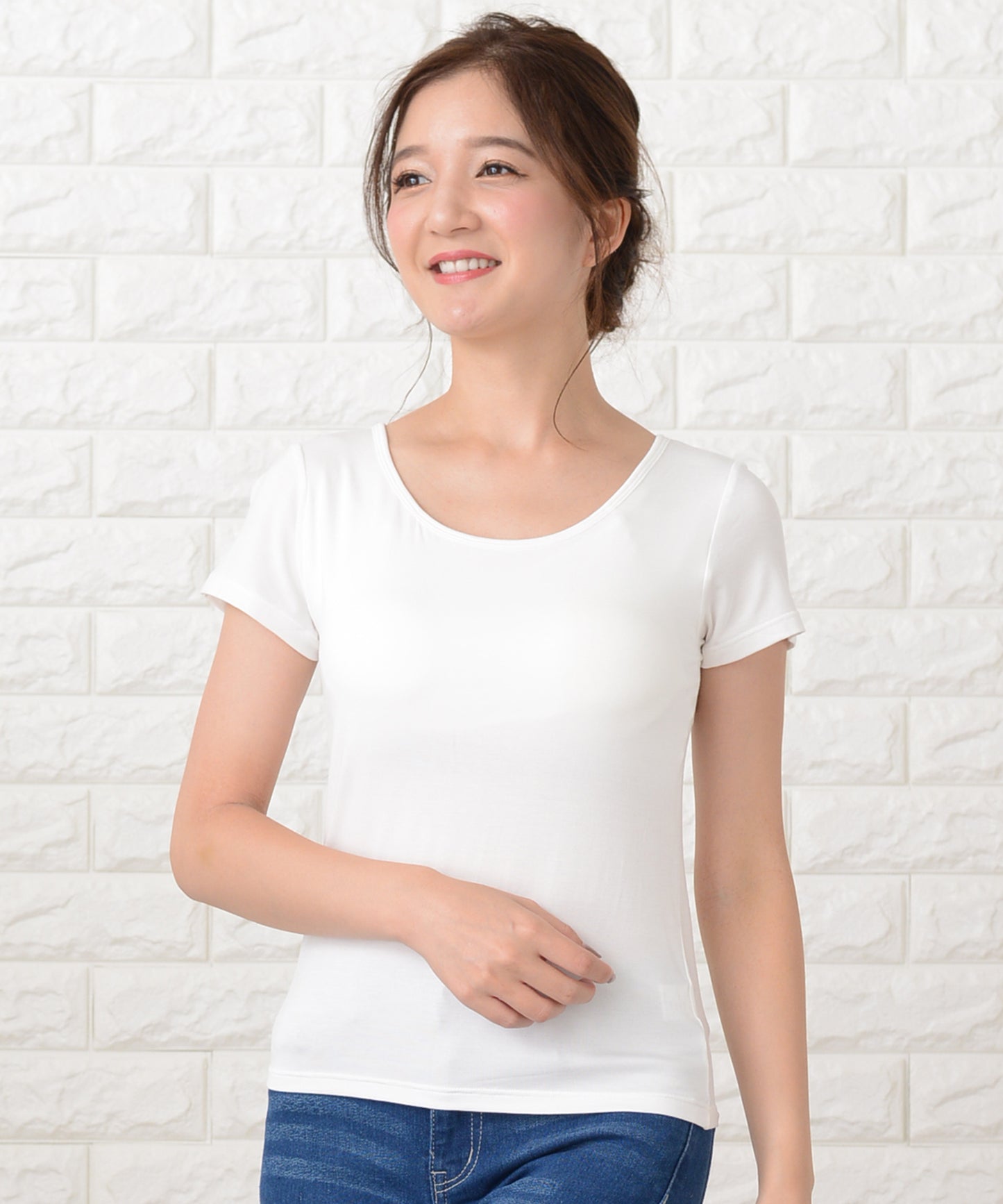 カップ付き半袖Tシャツ トップスインナー