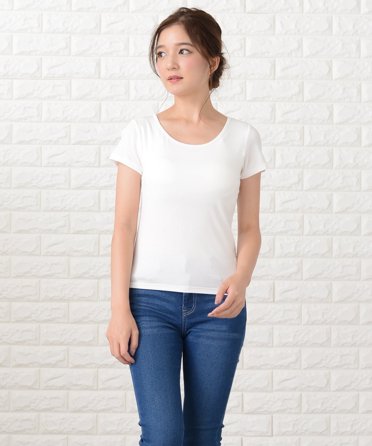 カップ付き半袖Tシャツ トップスインナー