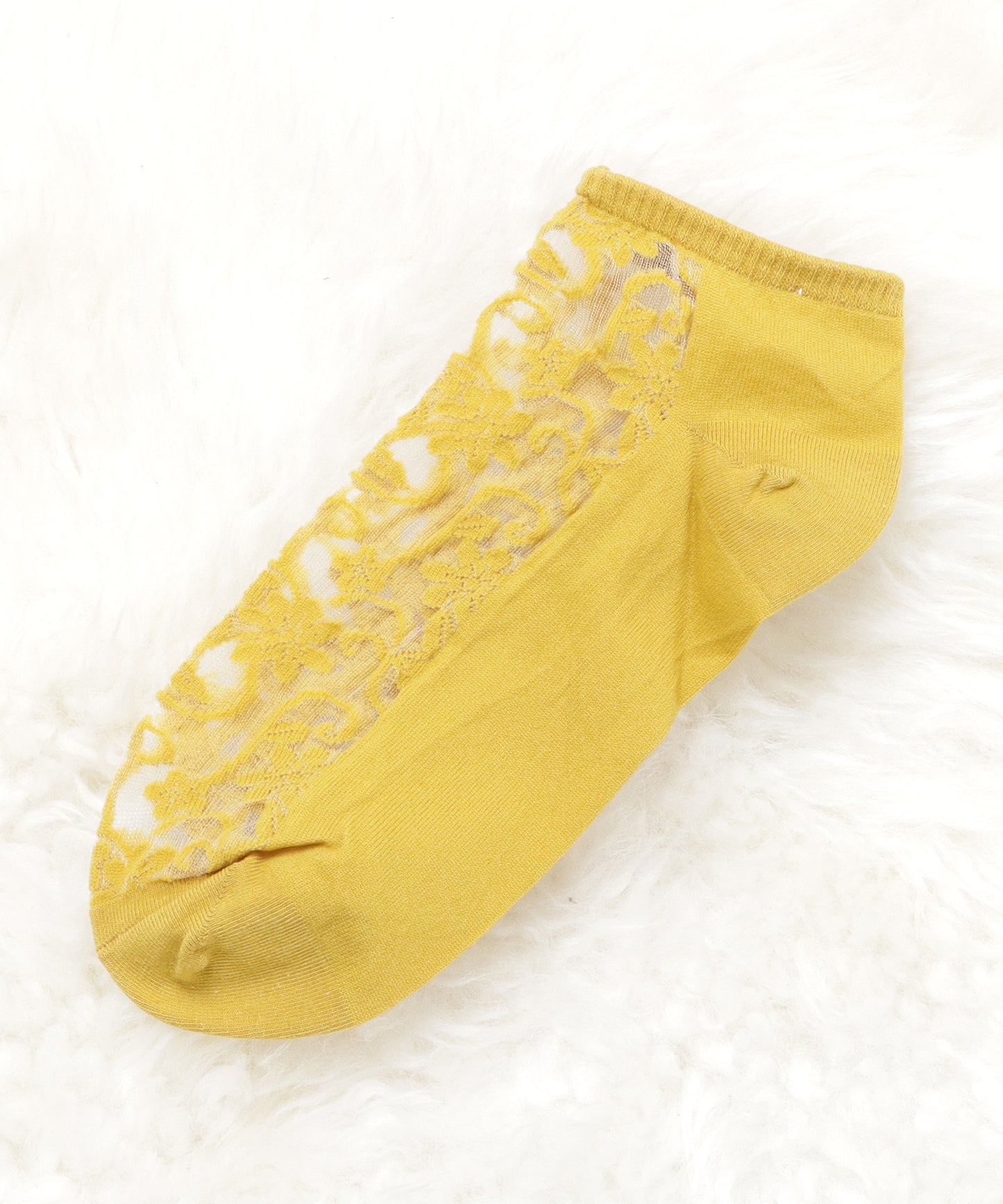 【5色組】花柄シースルーくるぶしソックスセット