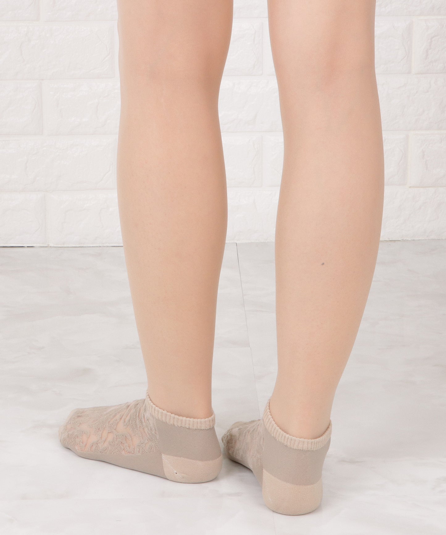 【5色組】花柄シースルーくるぶしソックスセット