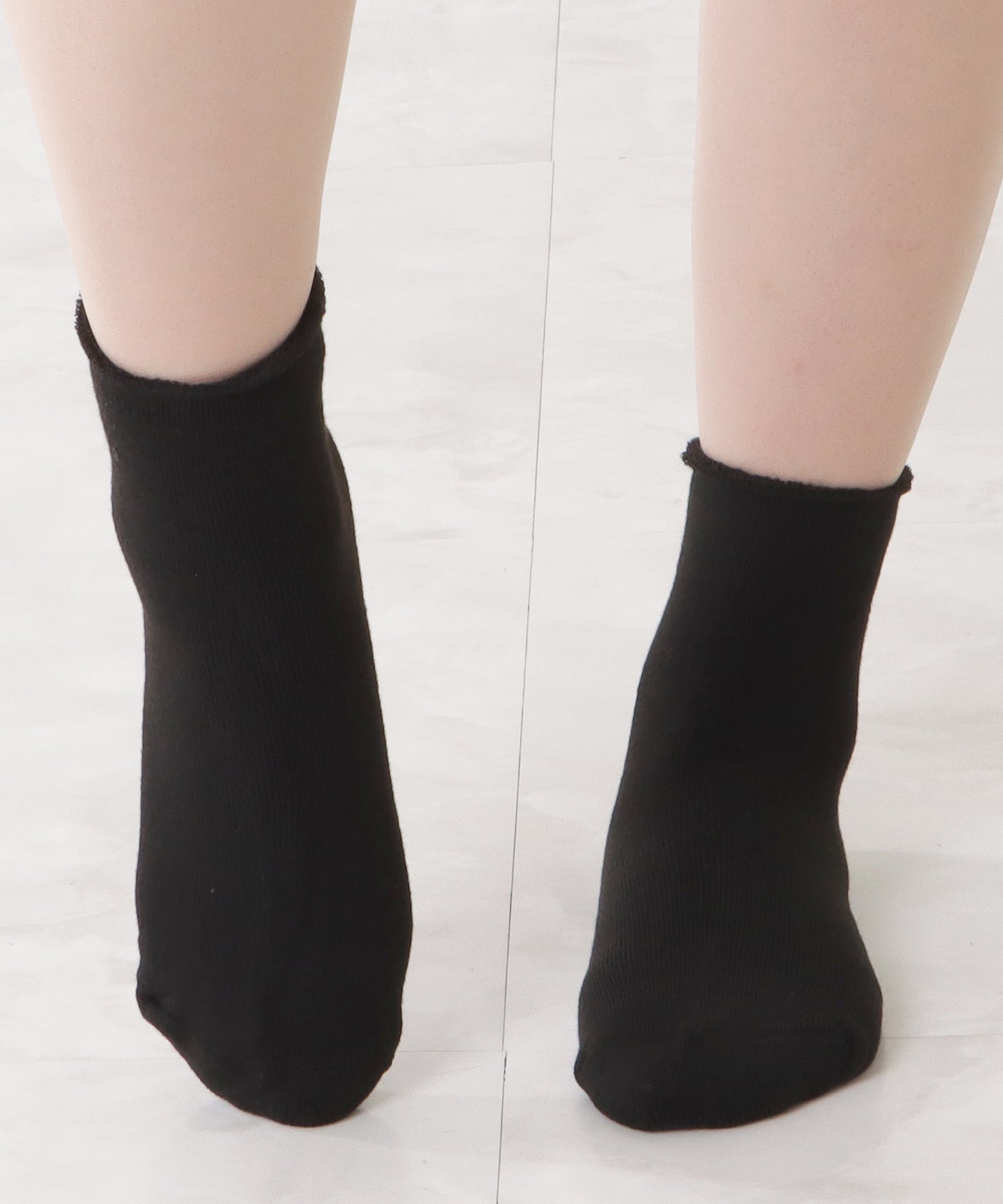 【10足セット】裏起毛ショート丈無地あったかソックス