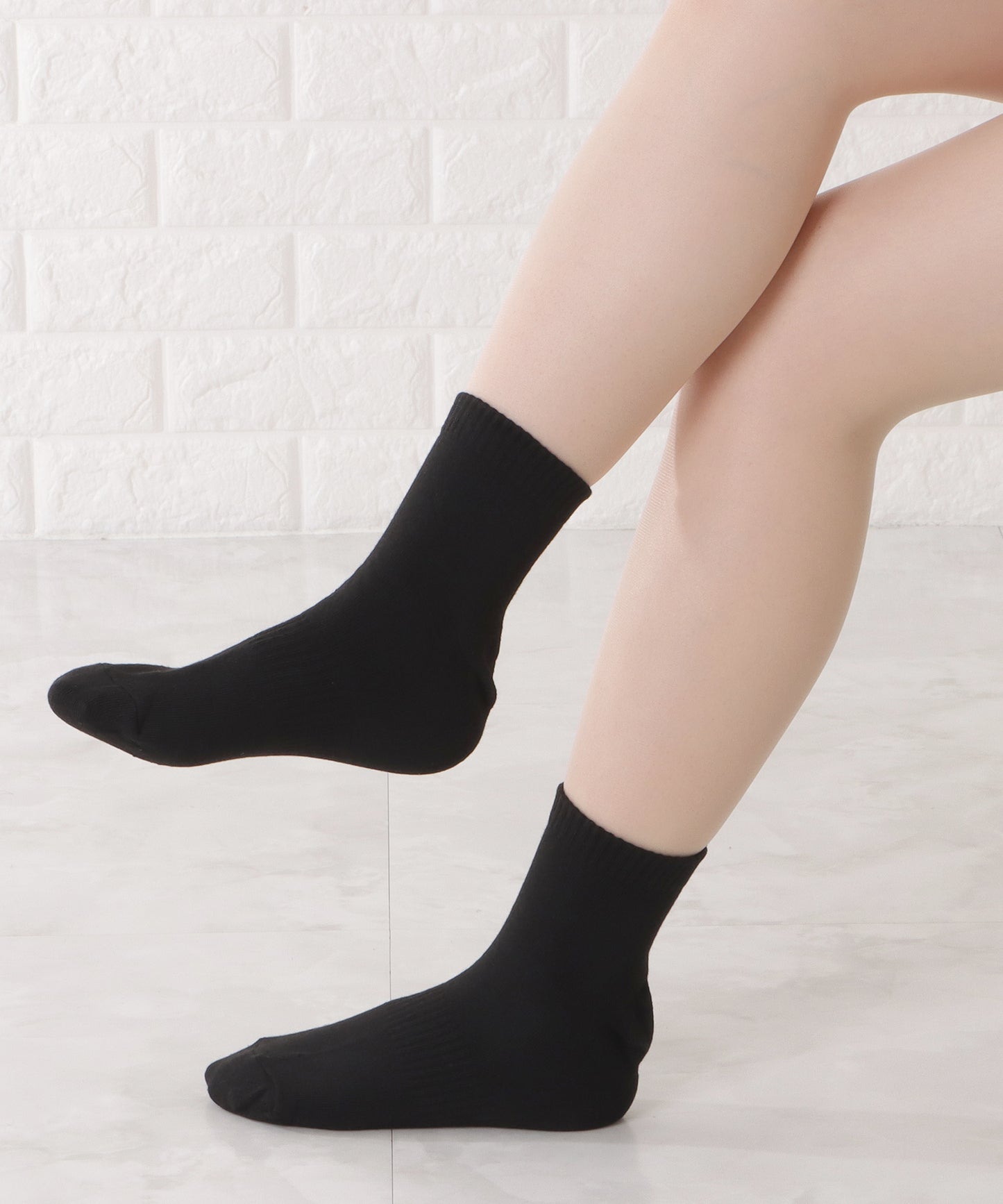 【10足セット】ベーシックコットン無地ショート丈ソックス