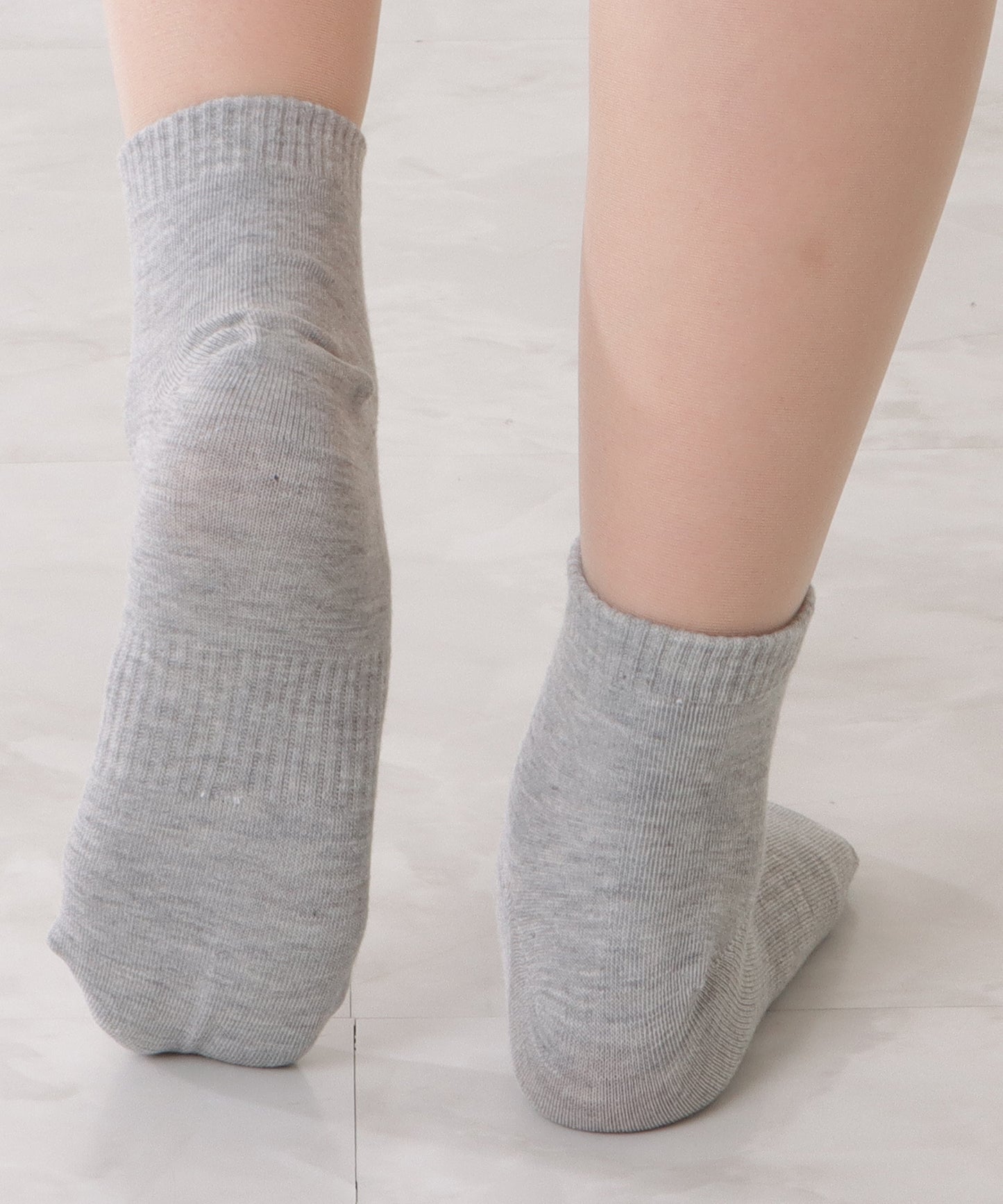 【10足セット】ベーシックコットン無地ショート丈ソックス
