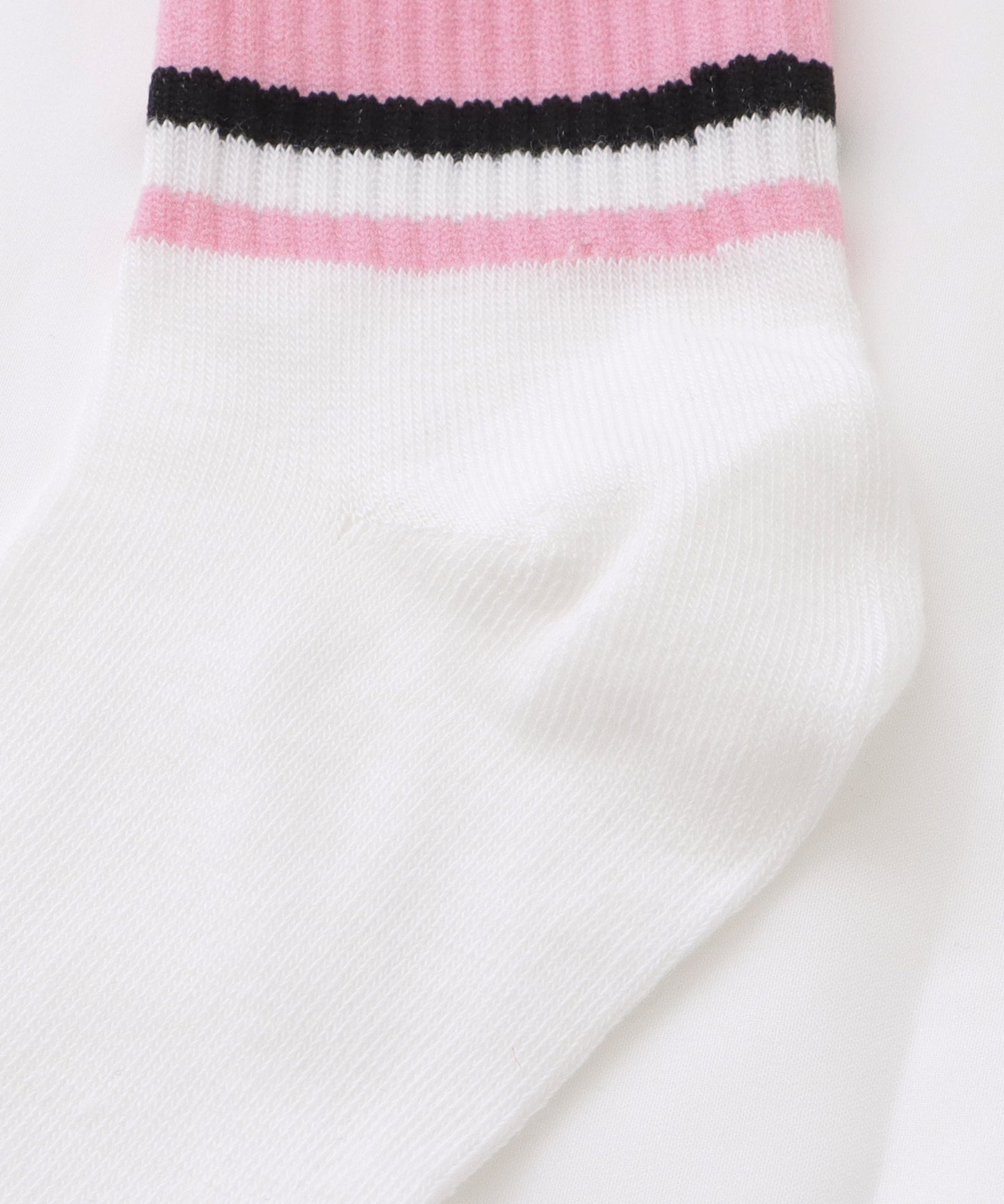 【10足セット】ショート丈ピンクリブデザインソックス