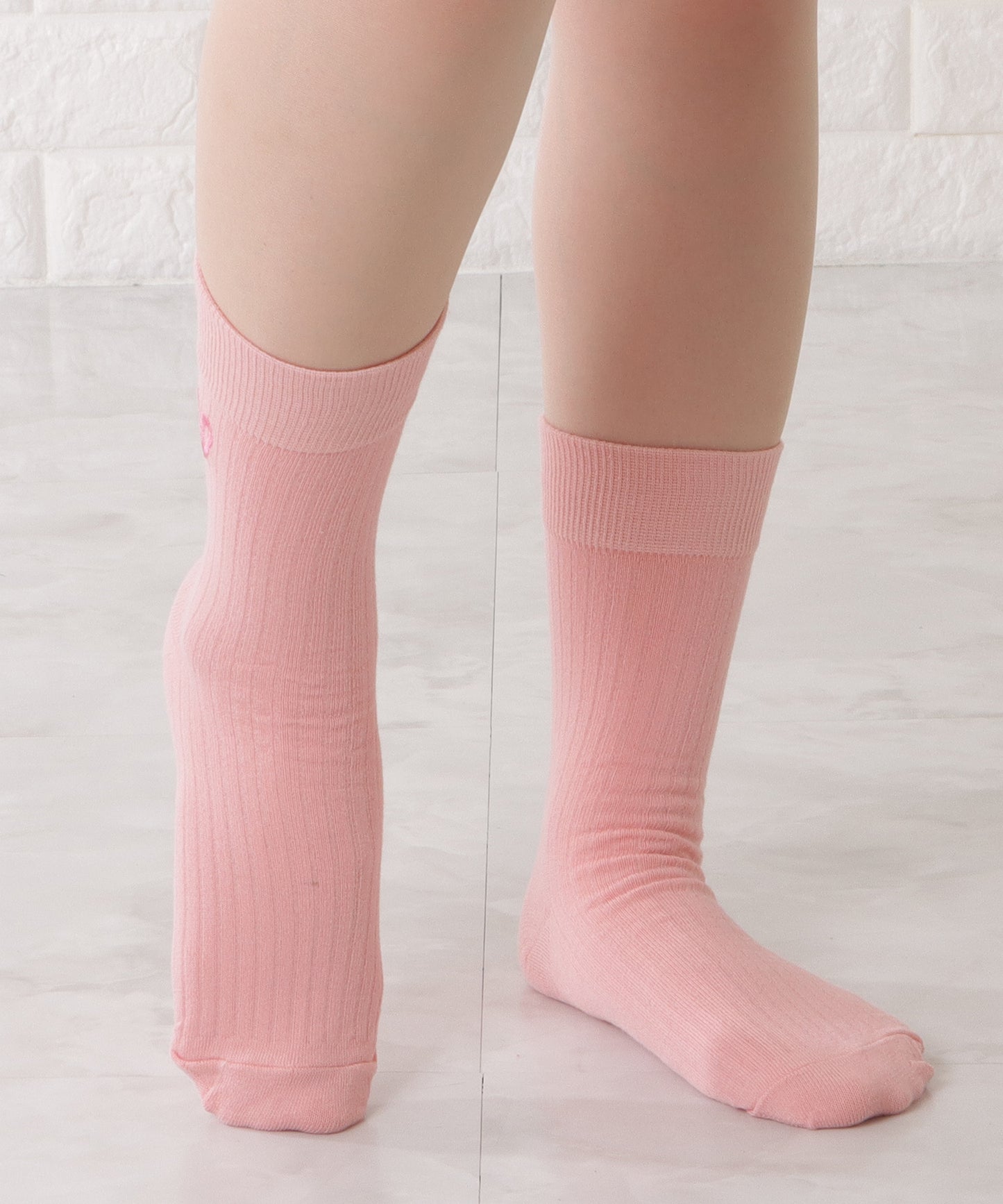 【10足セット】ハート刺繍ショート丈リブソックス