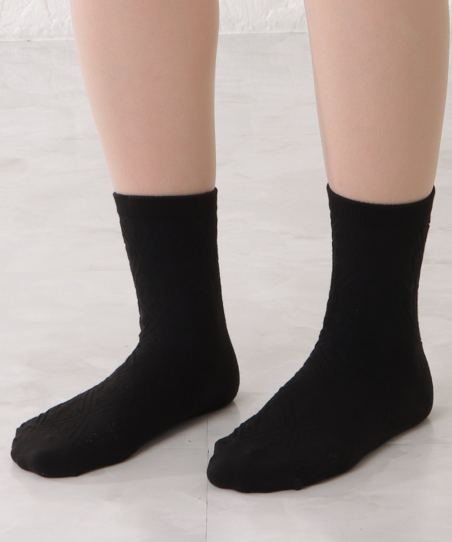 【10足セット】レトロ柄凹凸ショート丈ソックス