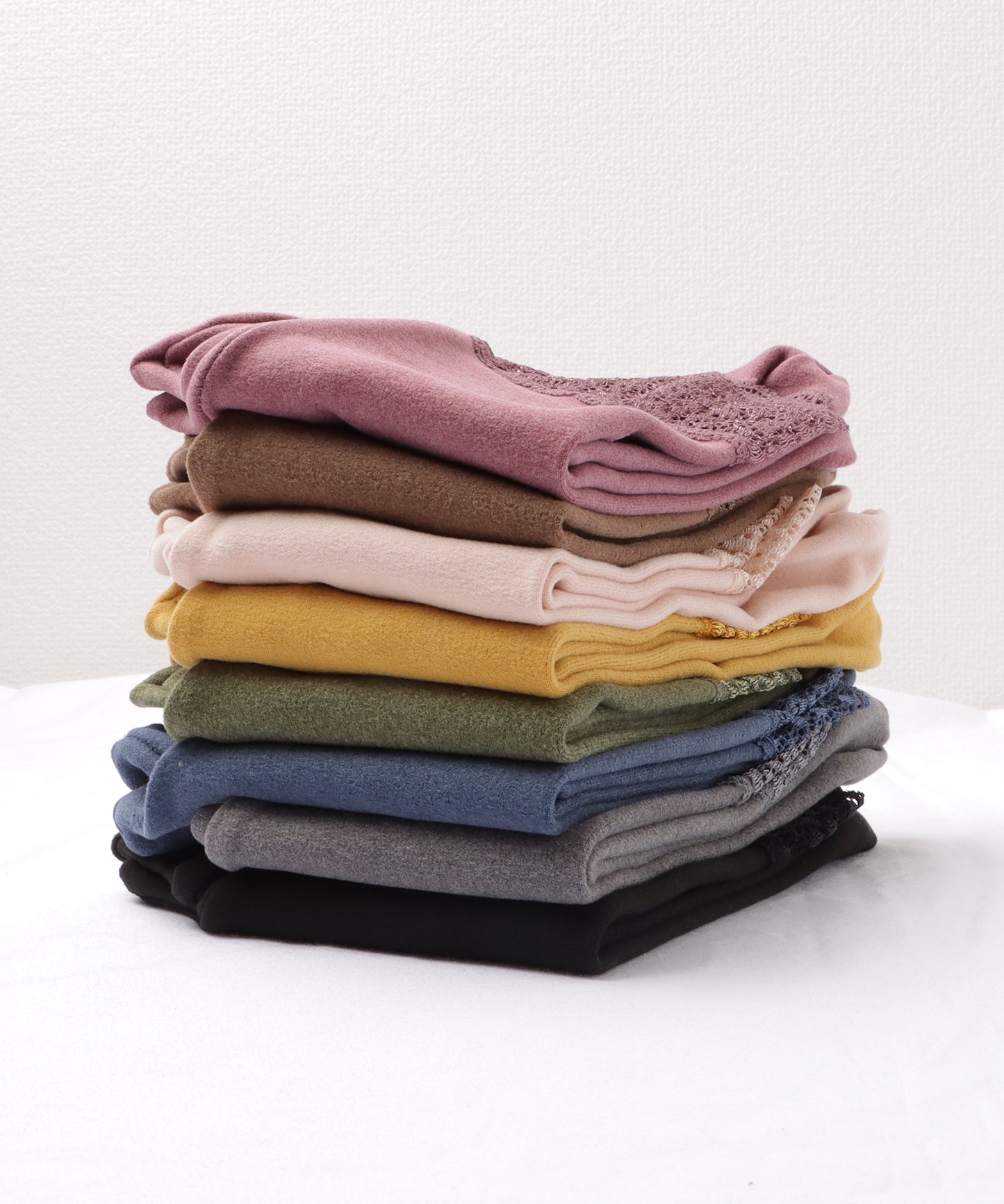 【8足セット】レースドッキングベーシックカラーソックス