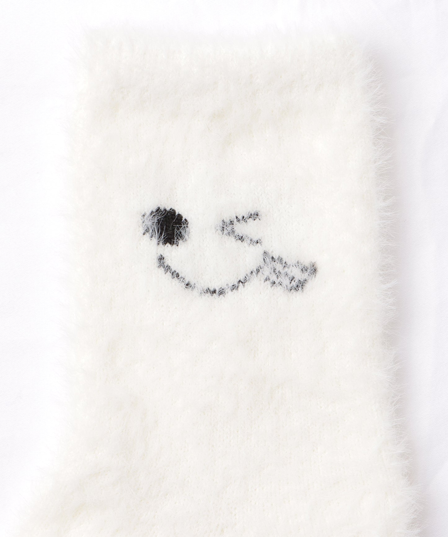 【10足セット】顔刺繍付きふわふわシャギーソックス