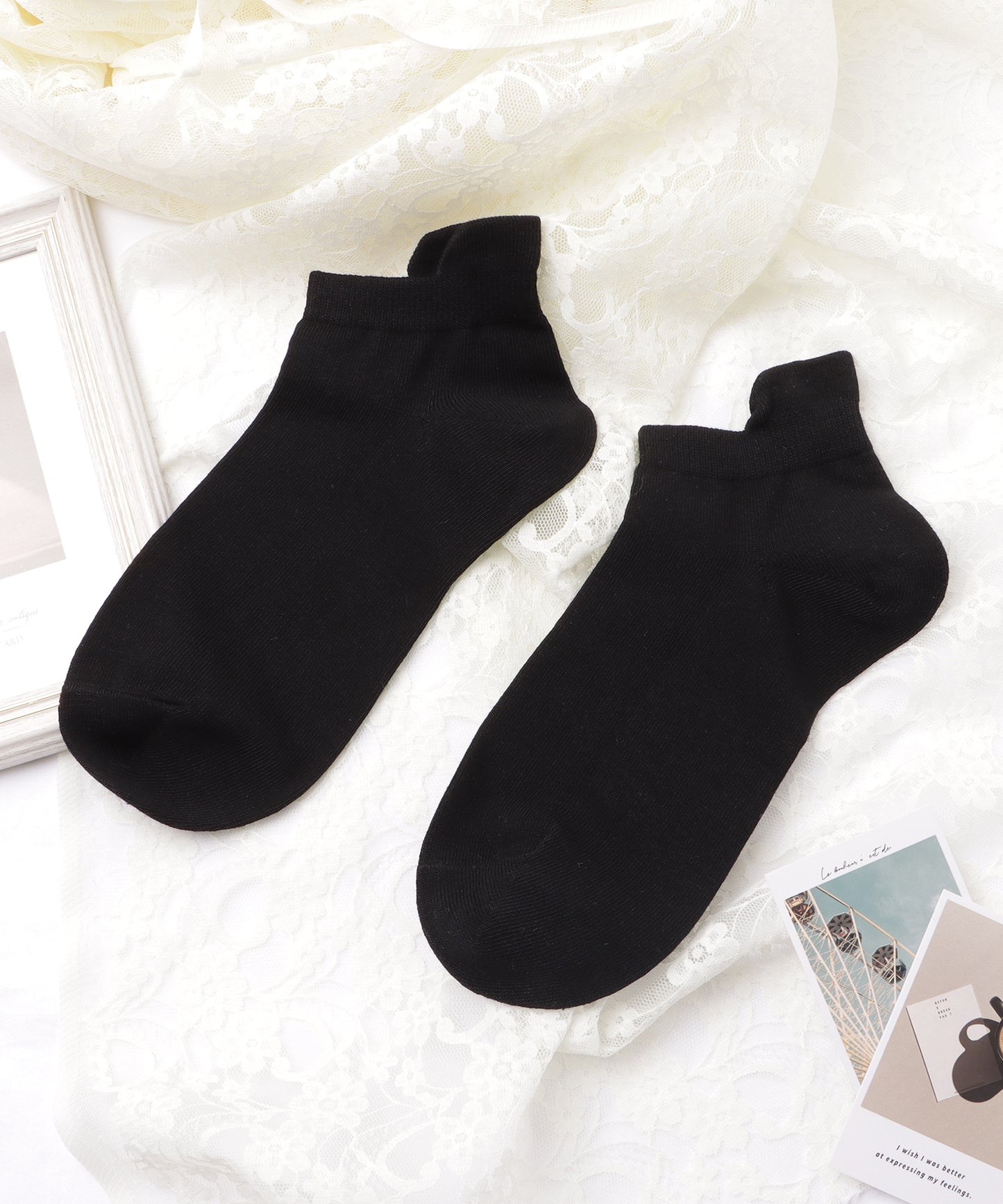 【8足セット】ベーシックカラーショートソックス