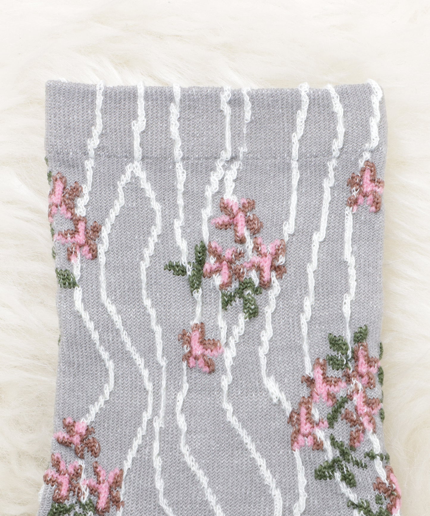 【4色組】花柄ショートソックスセット