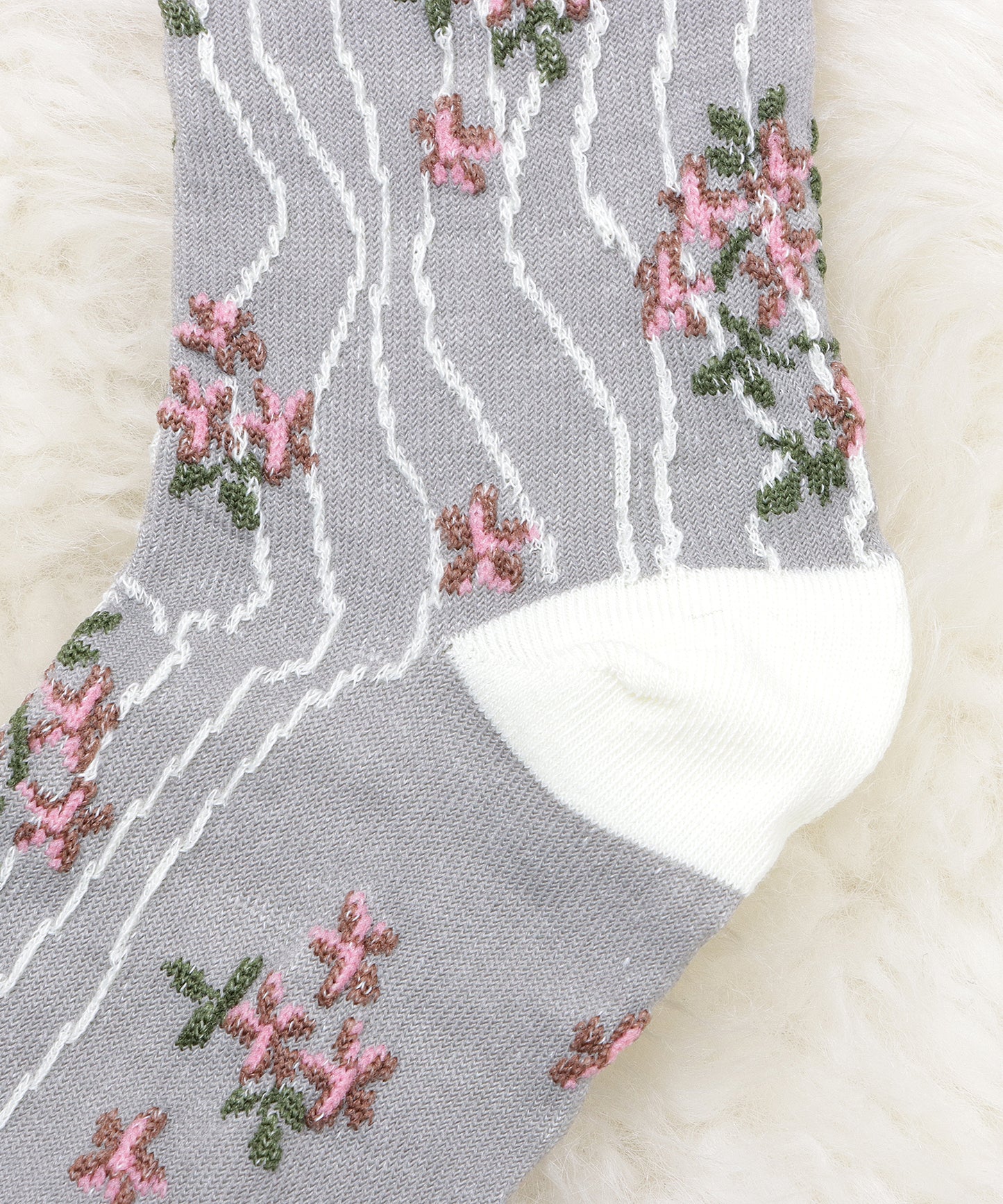【4色組】花柄ショートソックスセット