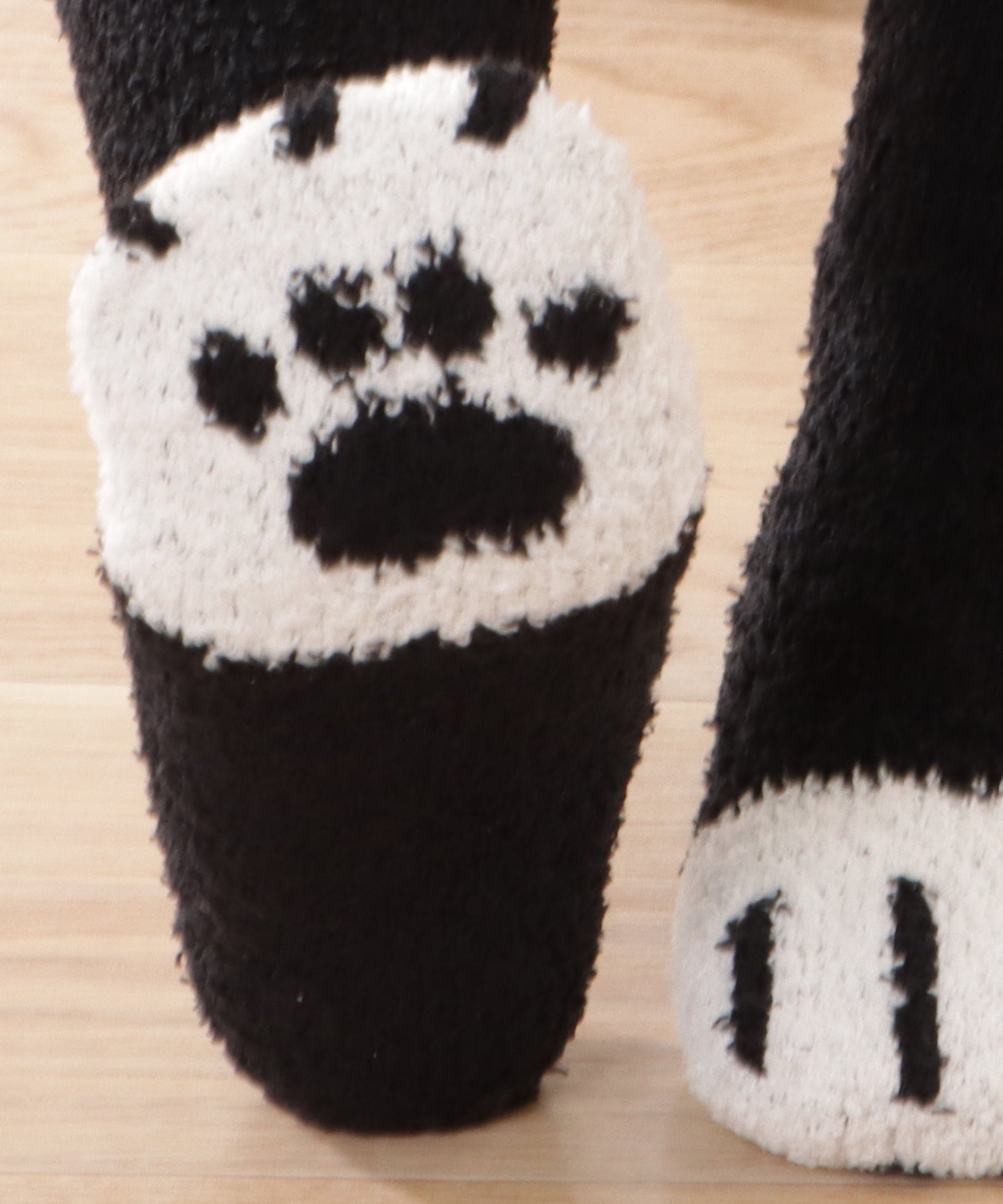 【6足セット】ふわもこ猫足バラエティルームソックス
