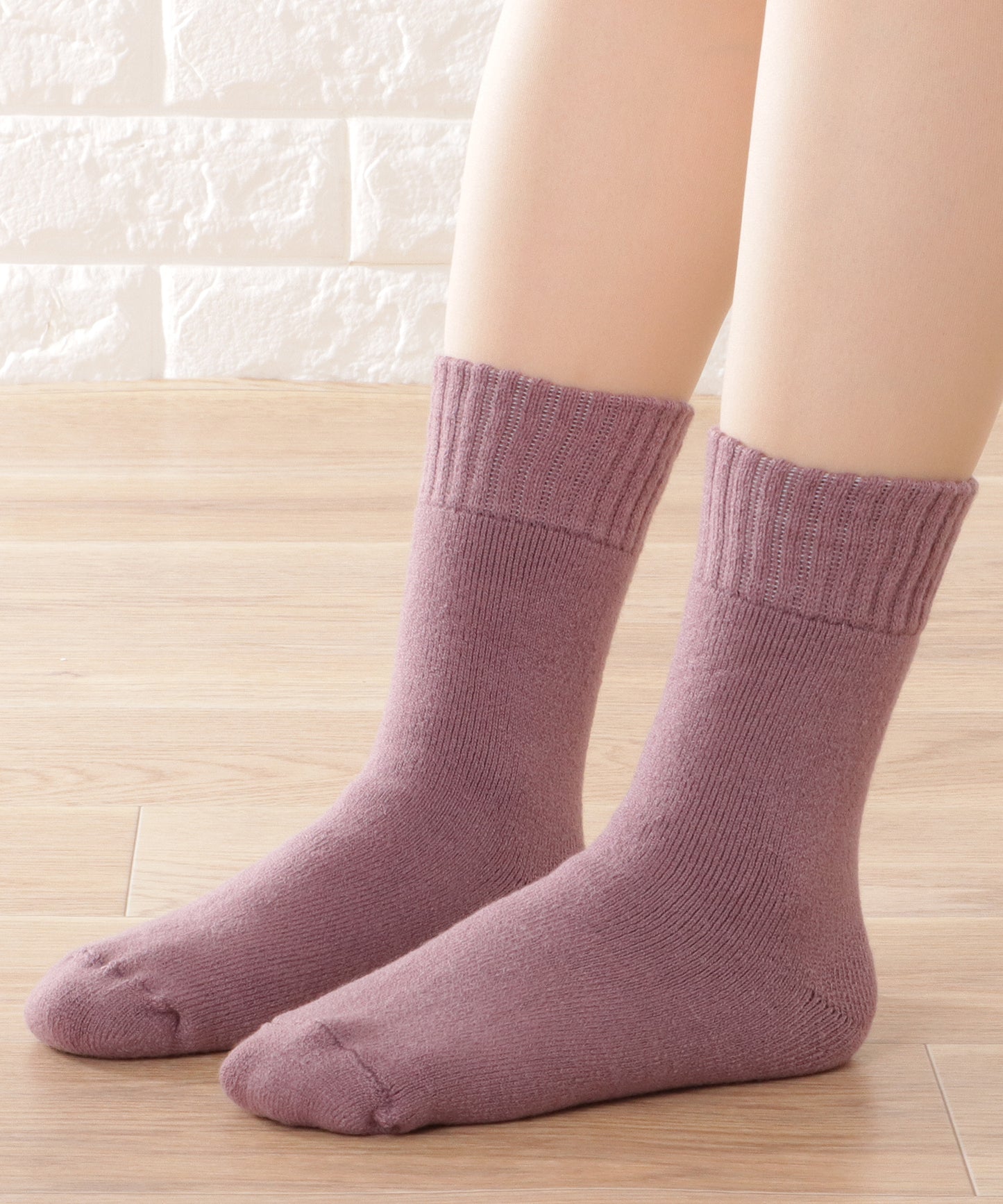 【7足セット】カシミヤタッチあったかルームソックス