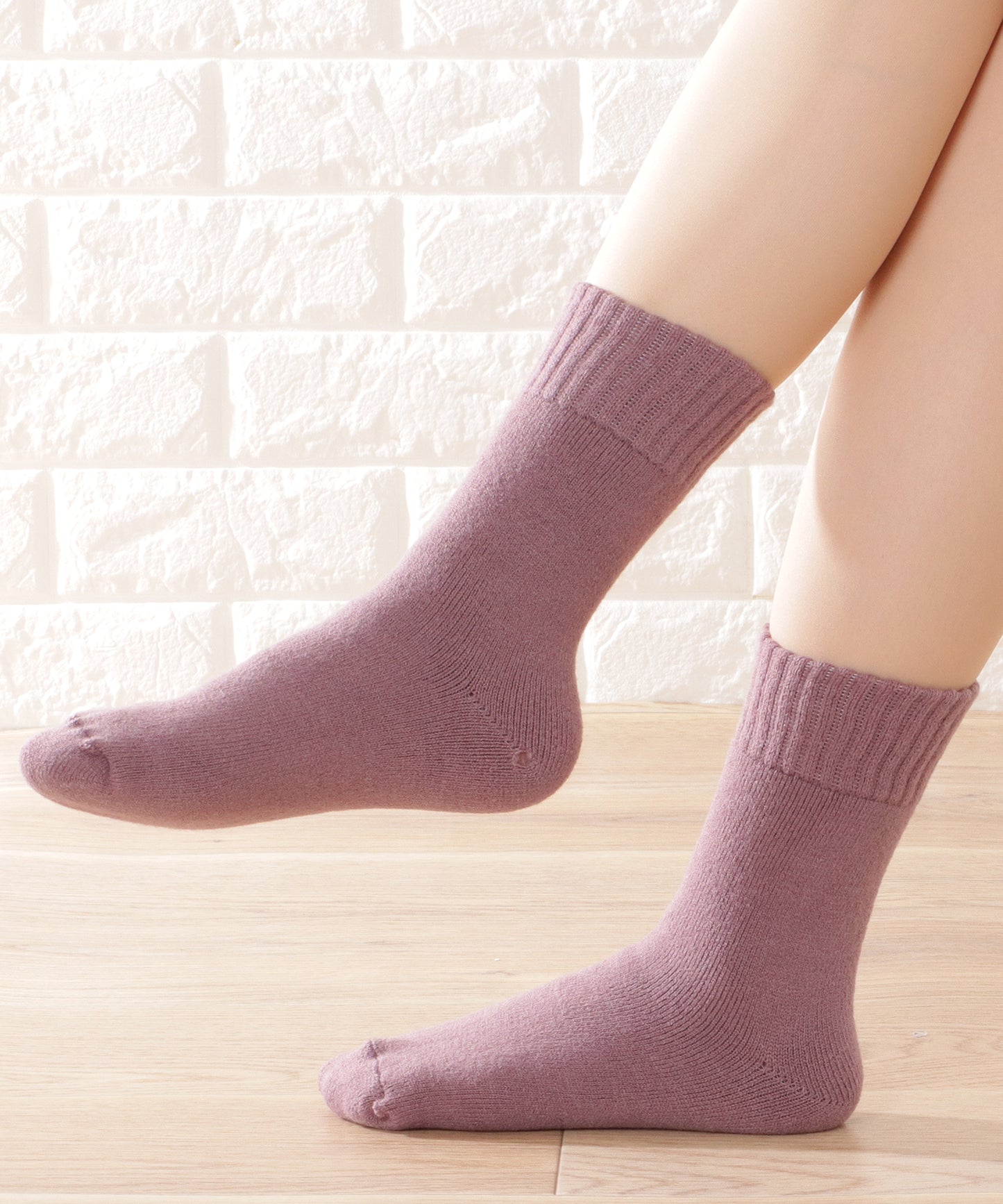 【7足セット】カシミヤタッチあったかルームソックス