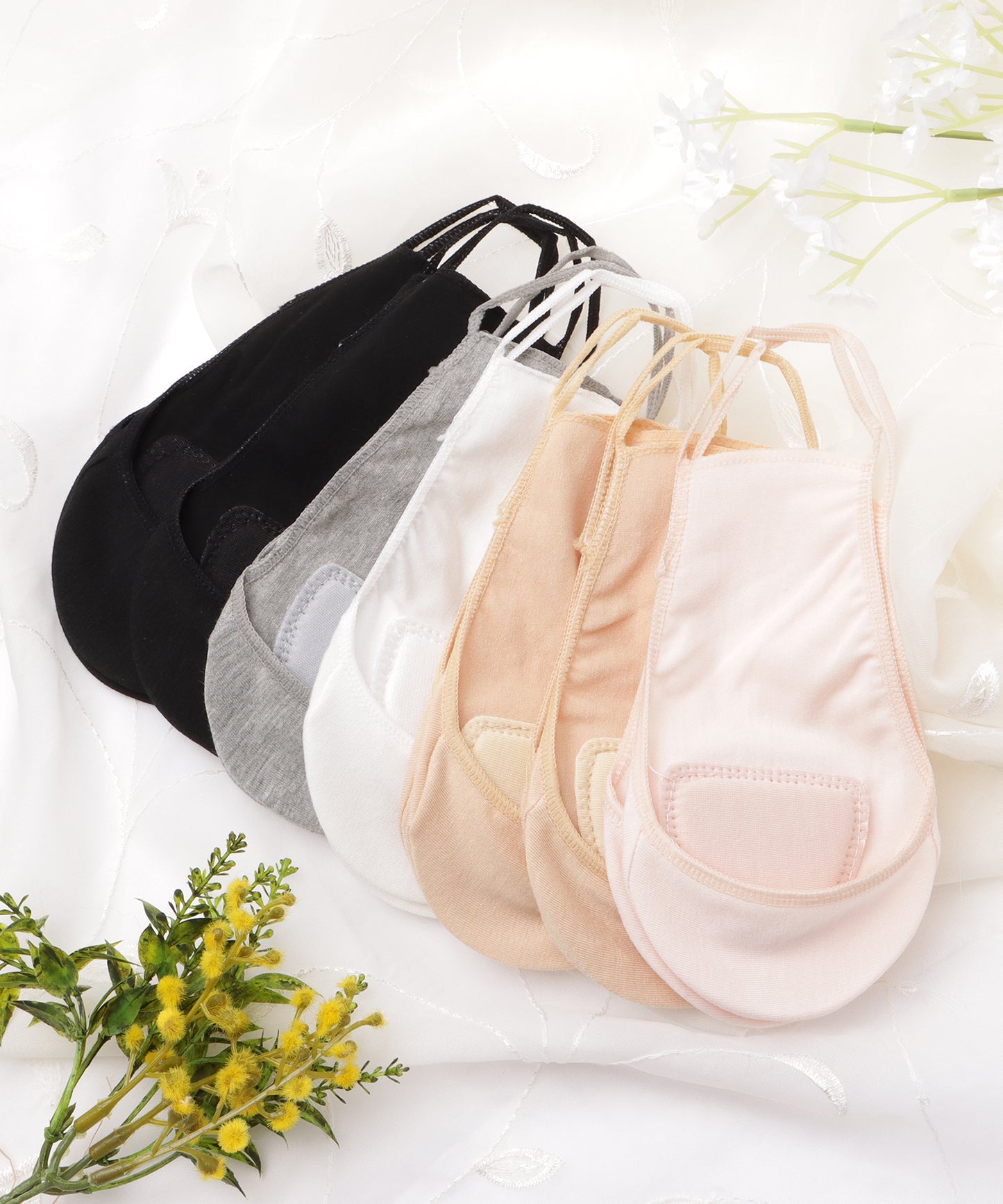 【7足セット】バックストラップ付きカバーソックス