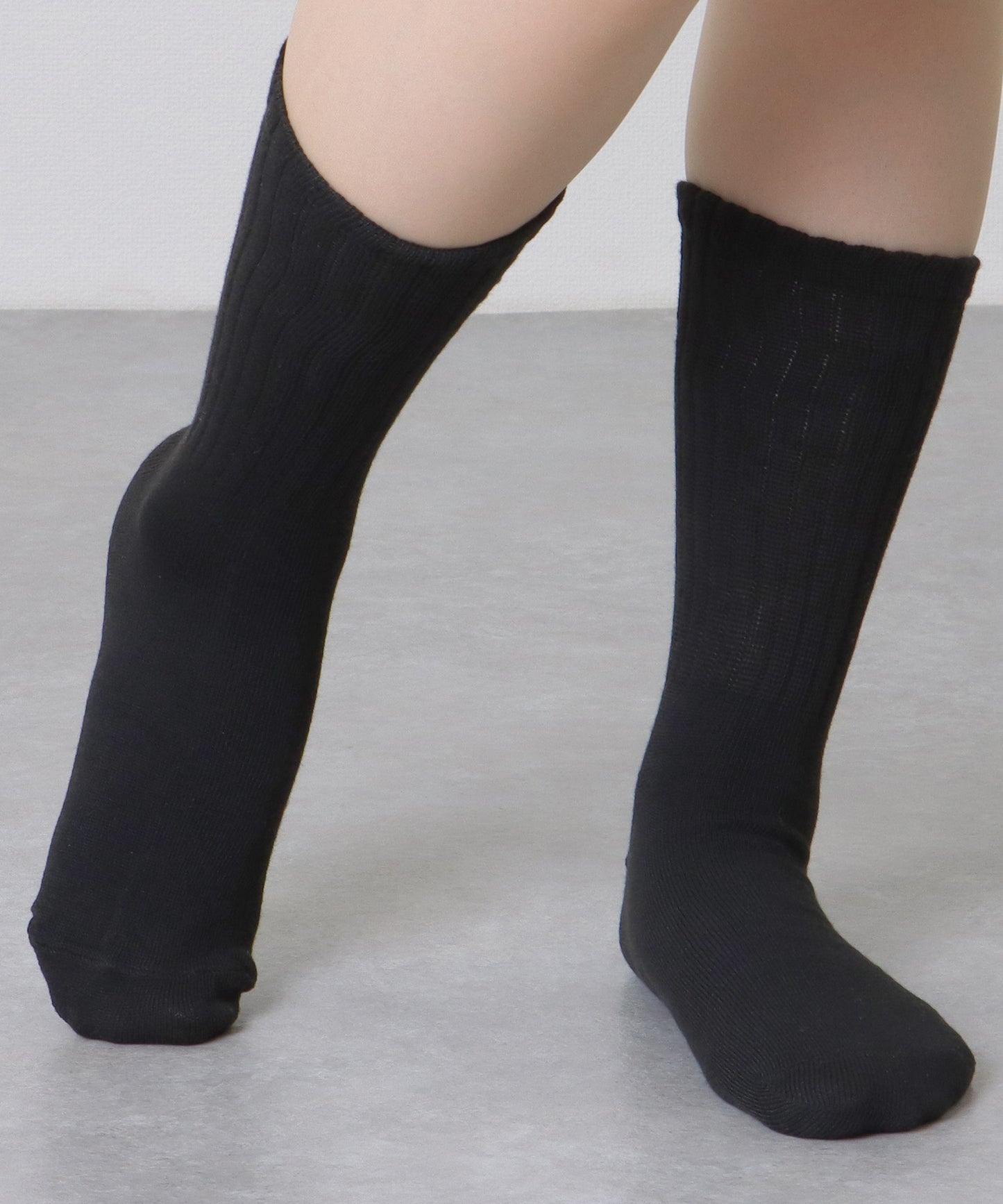 【10足セット】 ソリッドカラー シンプル ルーズ クルー ソックス